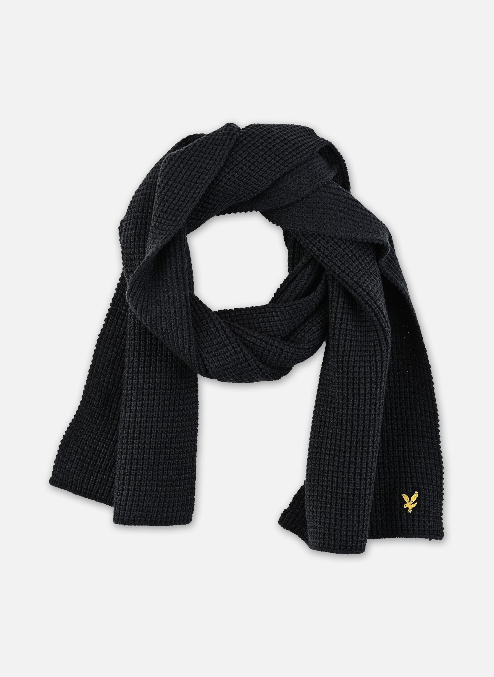 Mutsen Waffle Scarf And Beanie Set heren blauw Lyle & Scott Mutsen Waffle Scarf And Beanie Set heren blauw DARK NAVY