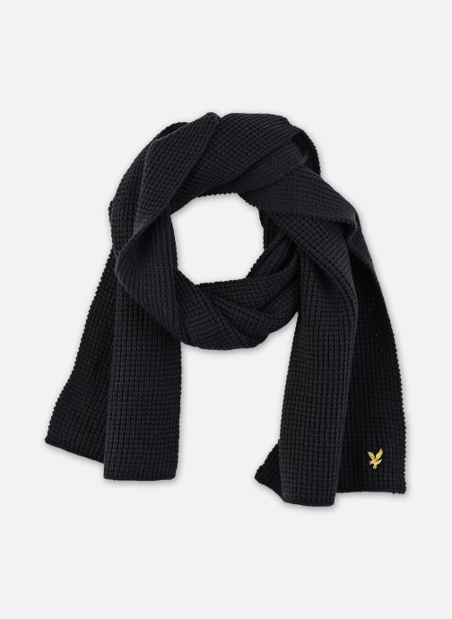 Lyle & Scott Bonnets Waffle Scarf And Beanie Set homme bleu