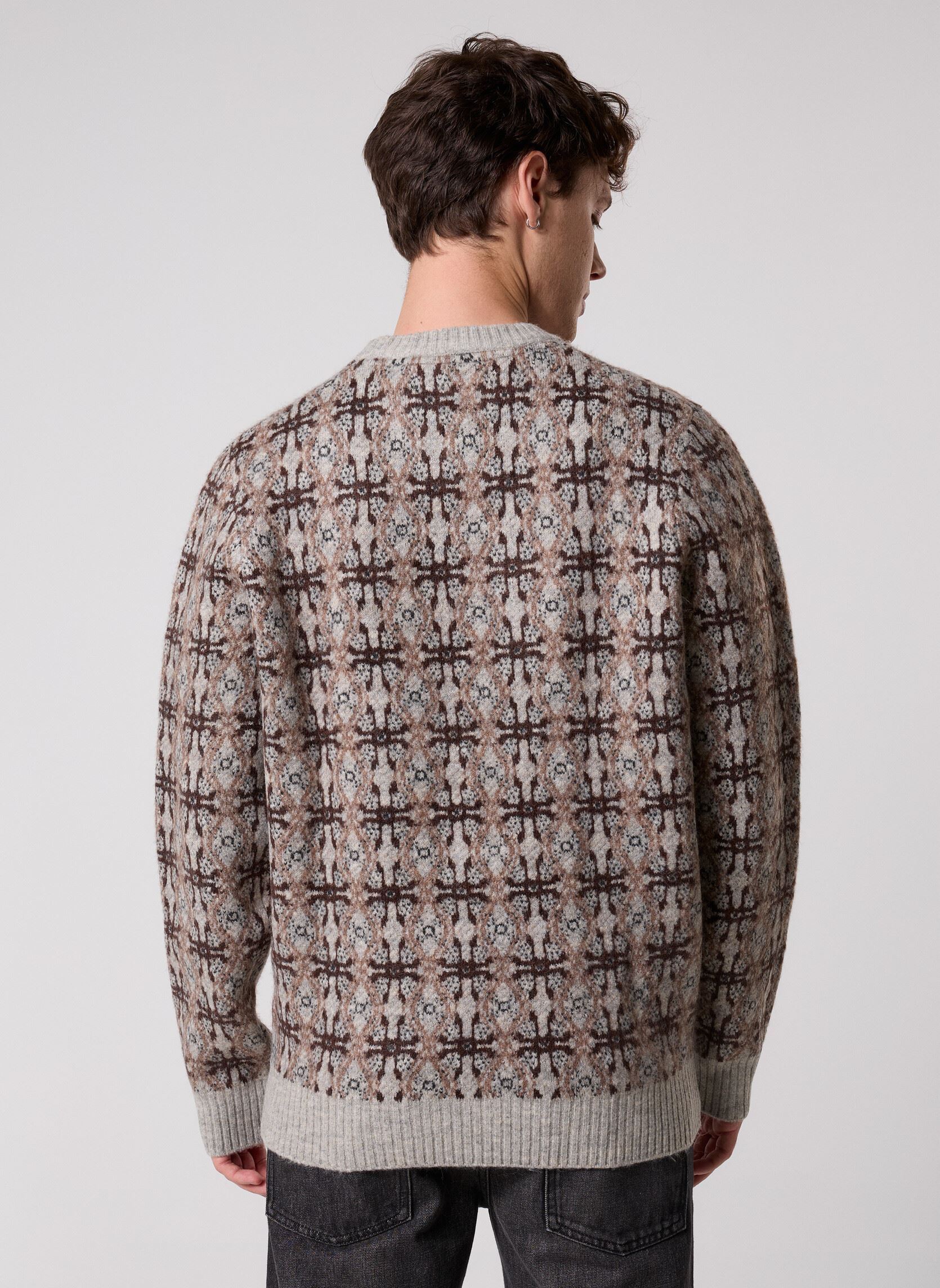 Pulls Brushed Intarsia Crew Neck Jumper homme multicolore Lyle & Scott Pulls Brushed Intarsia Crew Neck Jumper homme multicolore LIGHT GREY MARL
