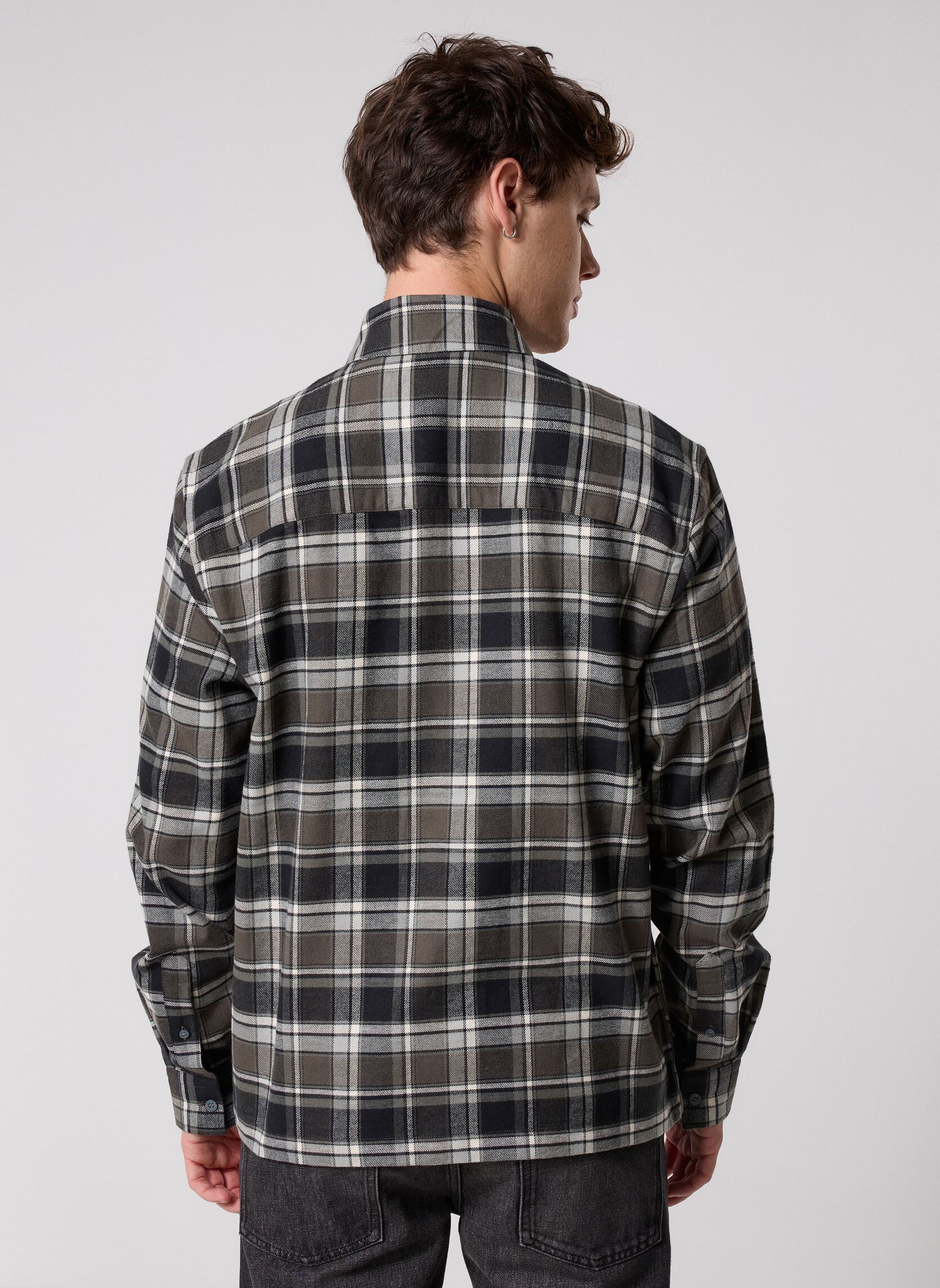 Chemises Brushed Cotton Check Shirt homme multicolore Lyle & Scott Chemises Brushed Cotton Check Shirt homme multicolore JET BLACK/ LIMESTONE