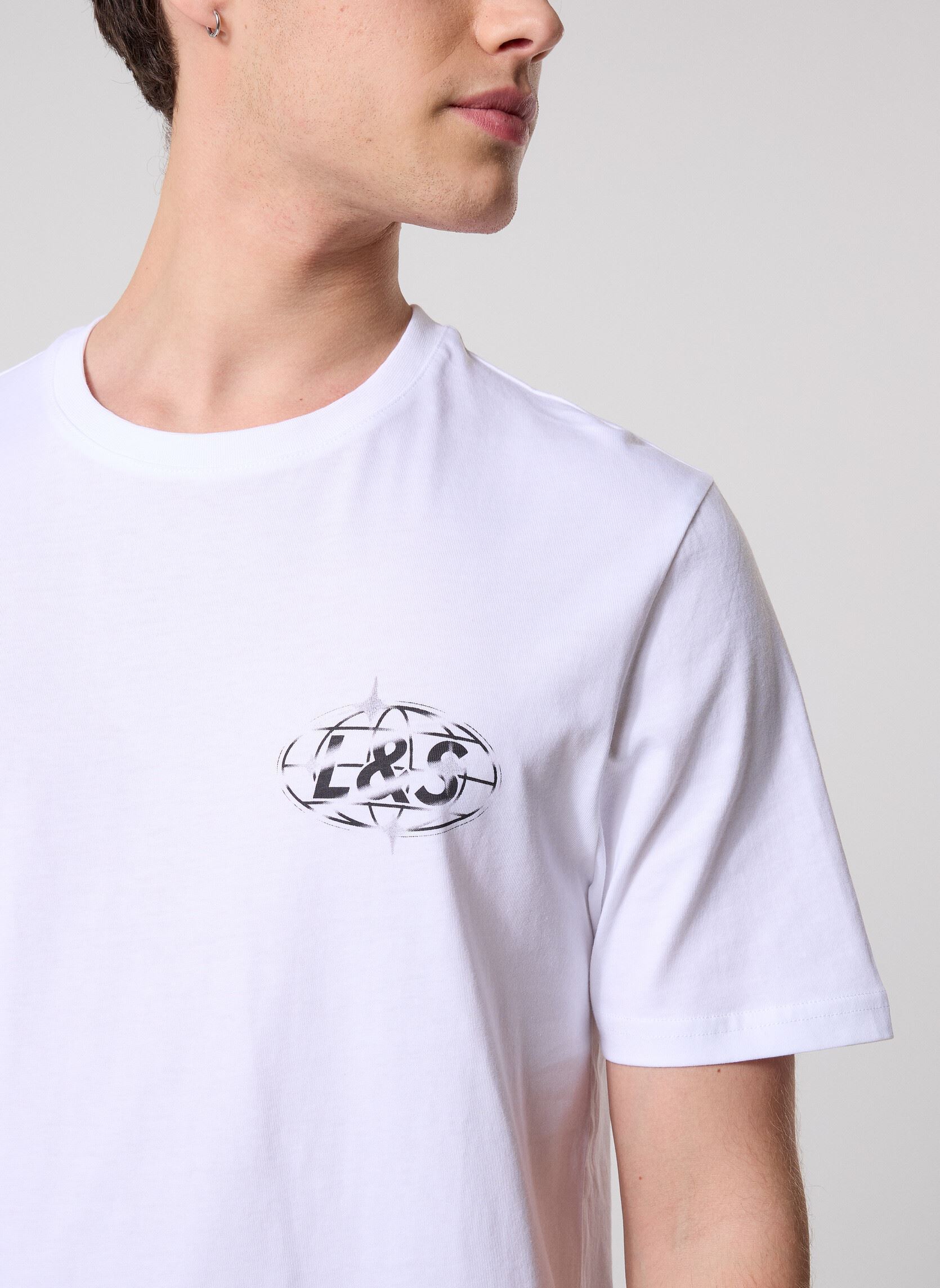 Tee-shirts manches courtes Chrome Graphic T-Shirt homme blanc Lyle & Scott Tee-shirts manches courtes Chrome Graphic T-Shirt homme blanc WHITE