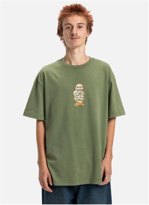 DC Shoes Tee-shirts Laugh Stack homme vert