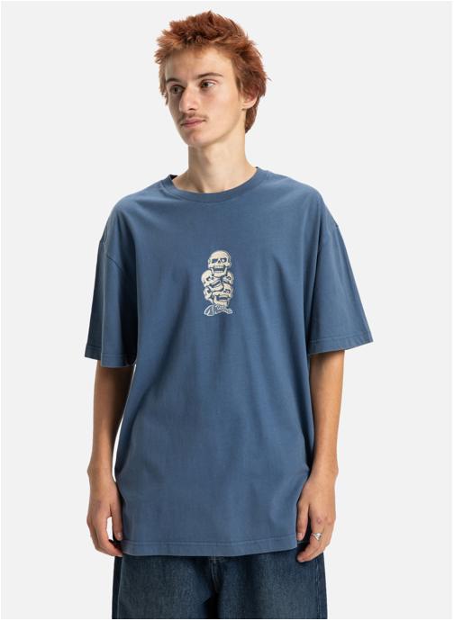 DC Shoes Tee-shirts Laugh Stack homme bleu