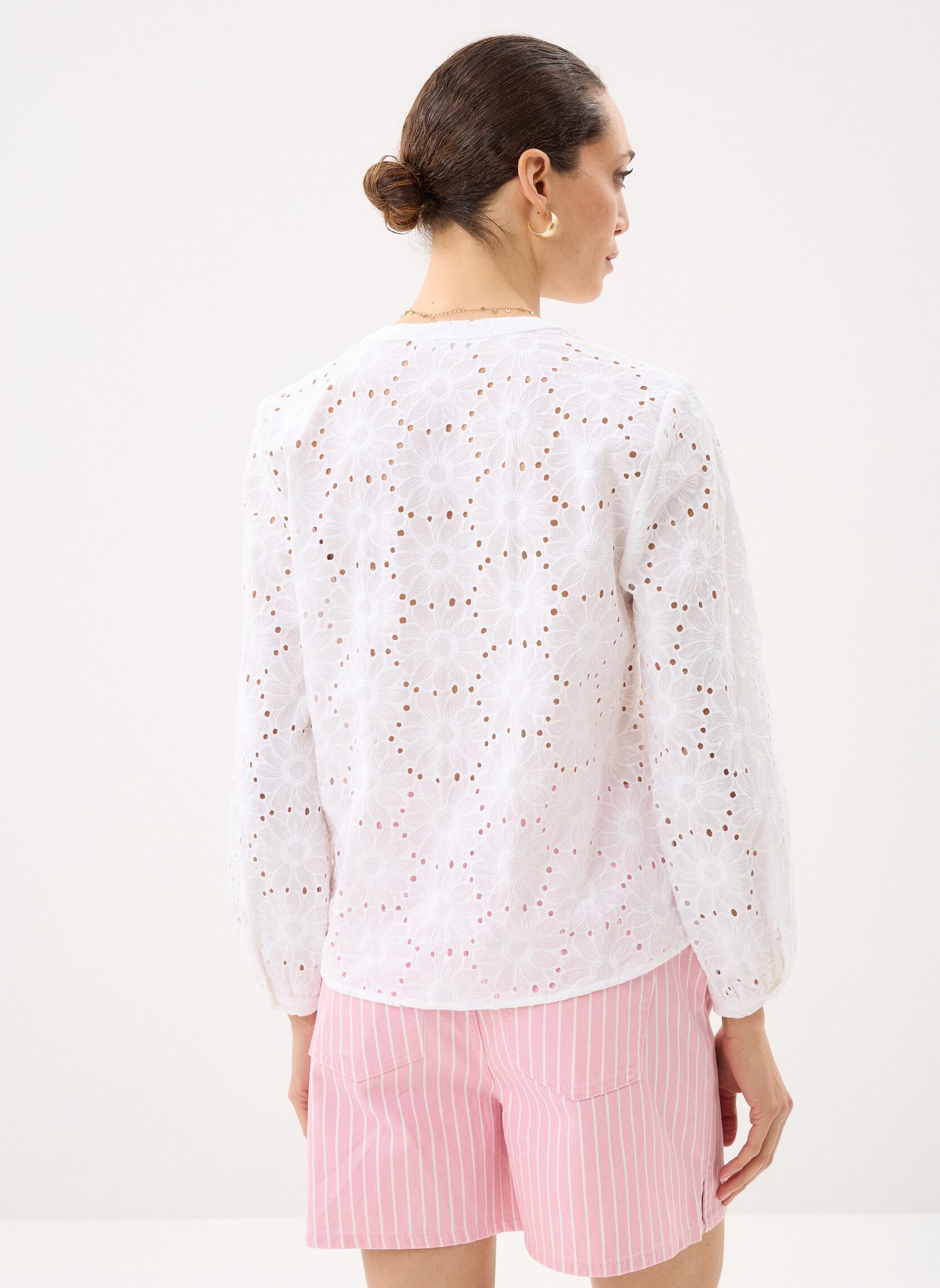 Blouses manches longues CLEMENCE femme blanc Georgia Rose Blouses manches longues CLEMENCE femme blanc LUCENT WHITE