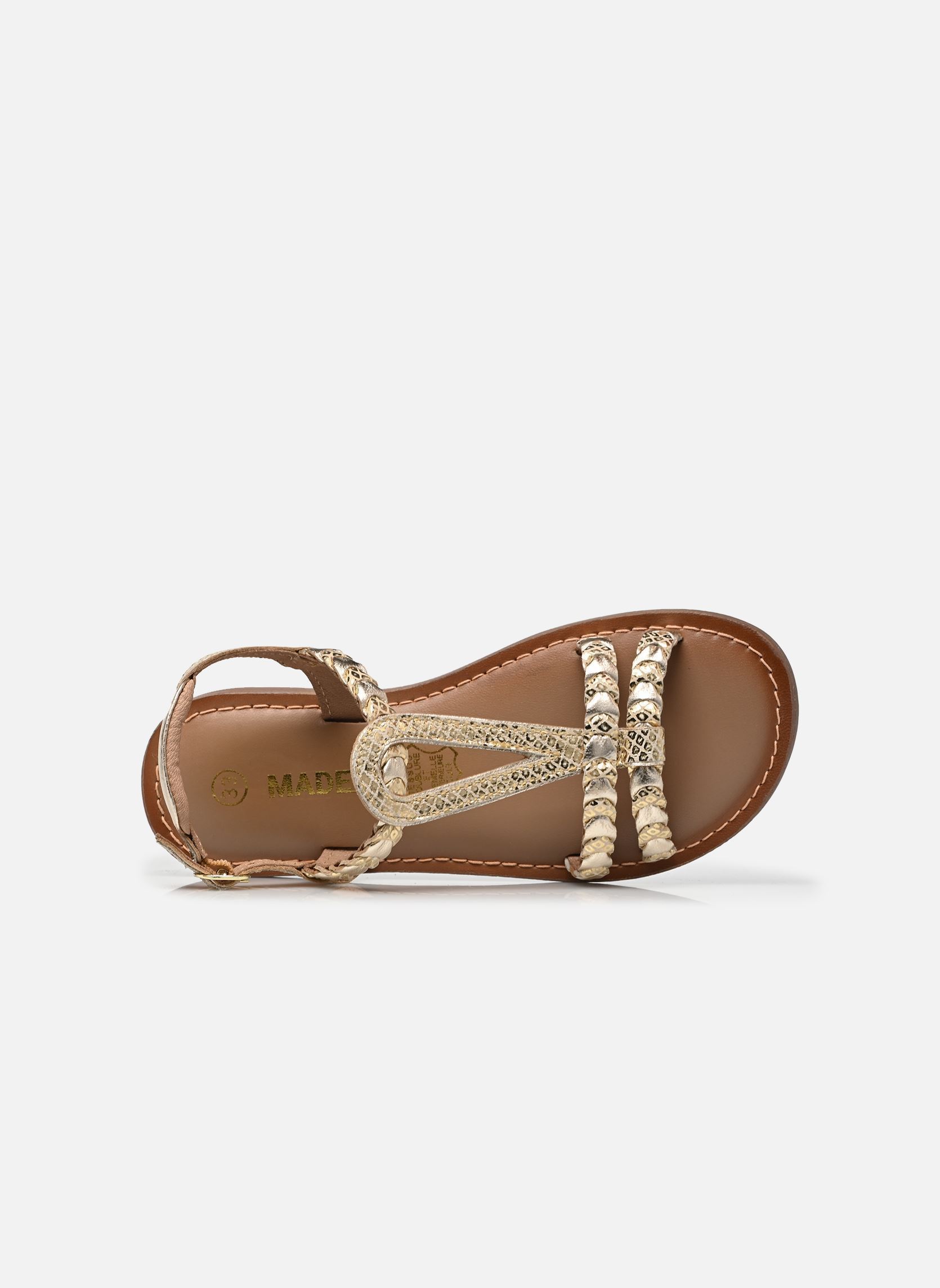 Sandales Sandale KGOUTA LEATHER fille or et bronze MADE BY Sandales Sandale KGOUTA LEATHER fille or et bronze Doré