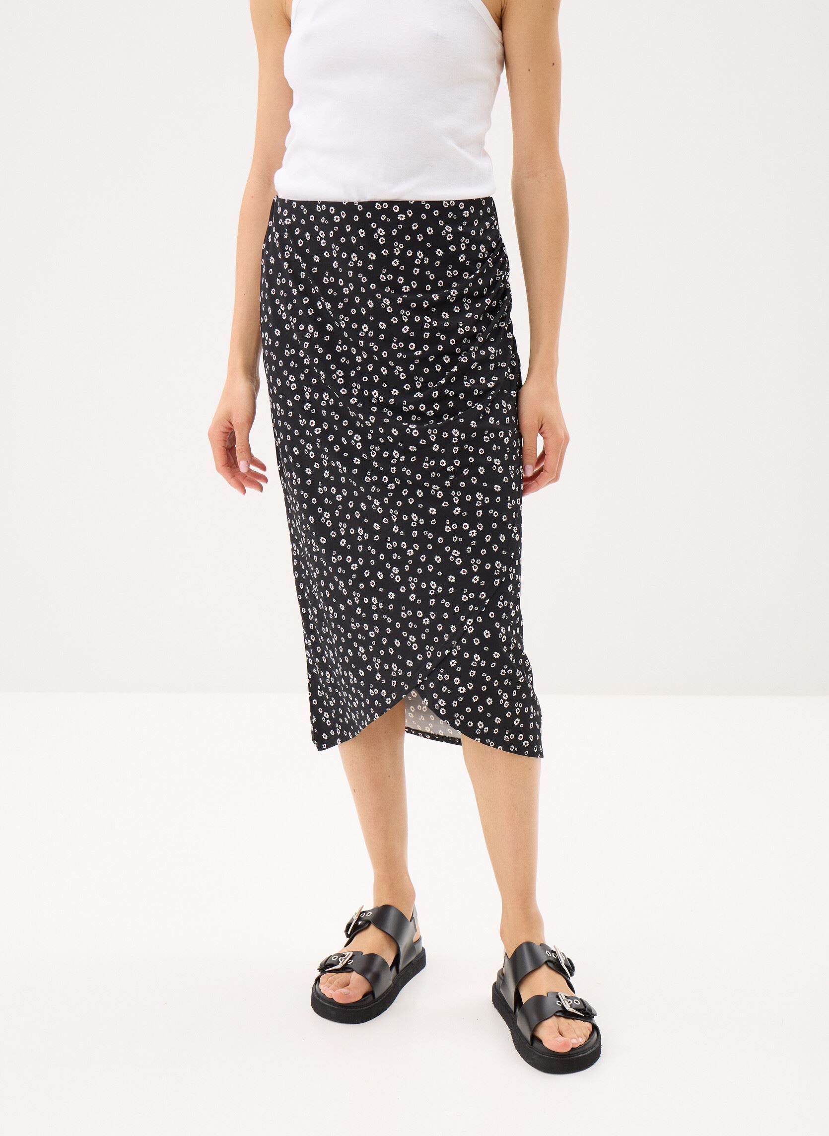 Midi-Röcke JUDRAPE damen schwarz MADE BY Midi-Röcke JUDRAPE damen schwarz IMP_DAISY TRICO_BLACK
