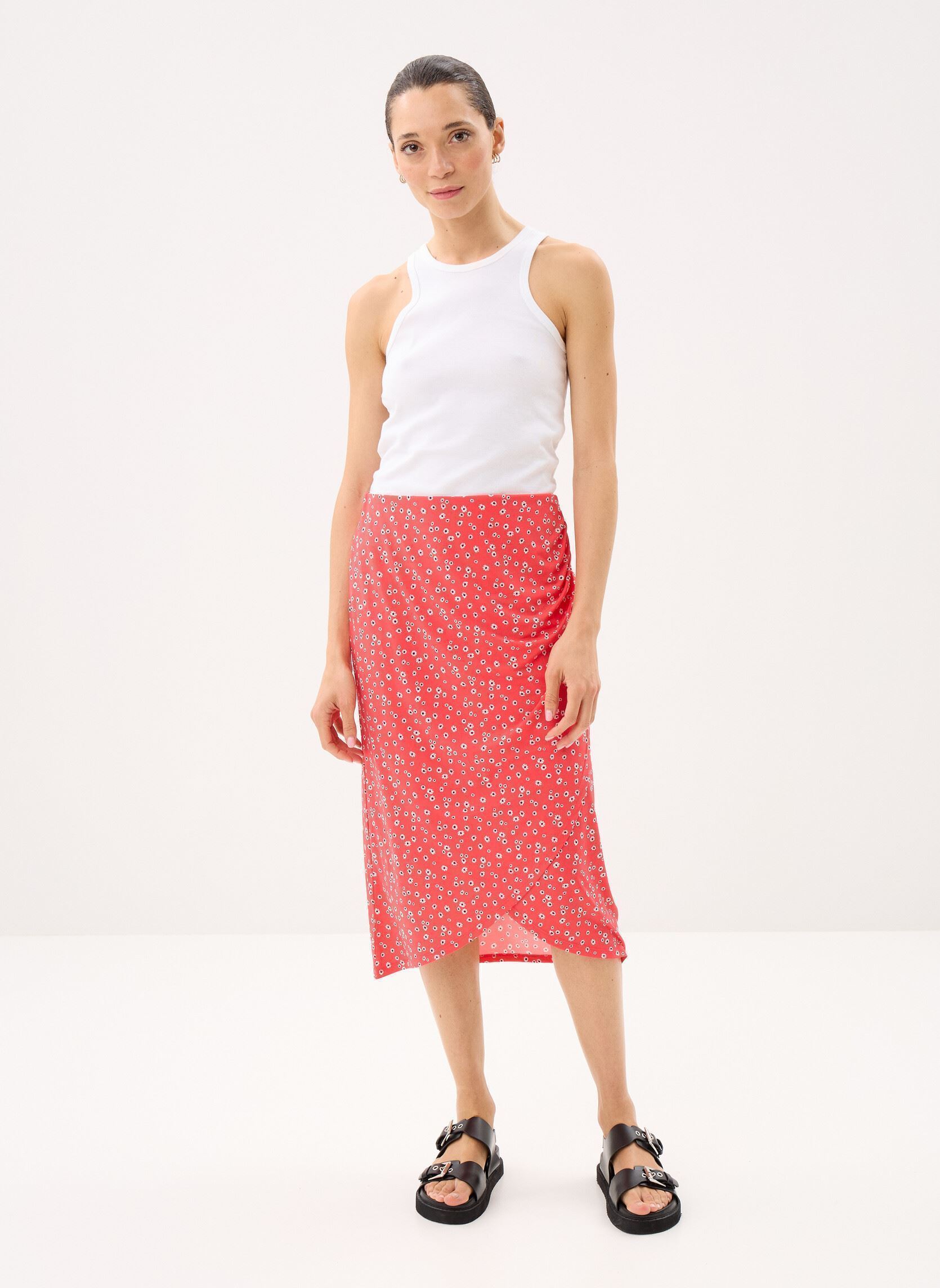 Midi-Röcke JUDRAPE damen rot MADE BY Midi-Röcke JUDRAPE damen rot IMP_DAISY TRICO_RED