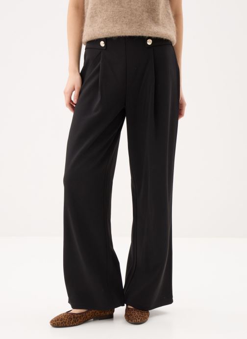 MADE BY Pantalons larges PANTALON - PINCES femme noir