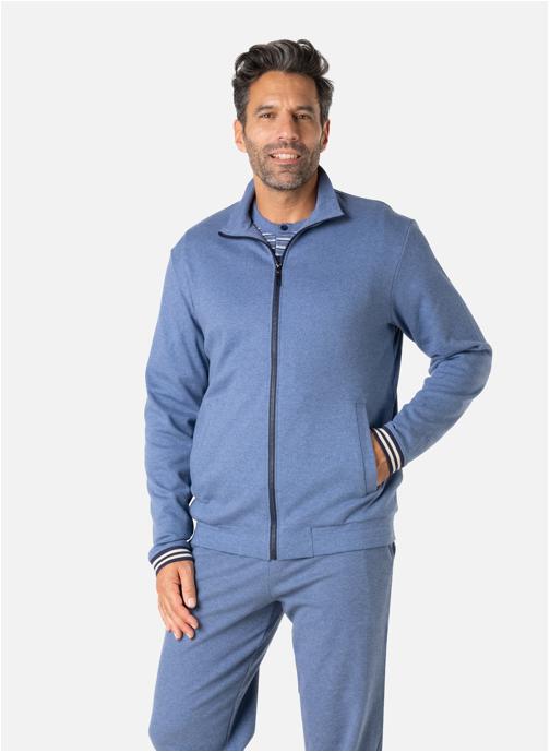 Eminence Robes de chambre INTERLOCK homme bleu
