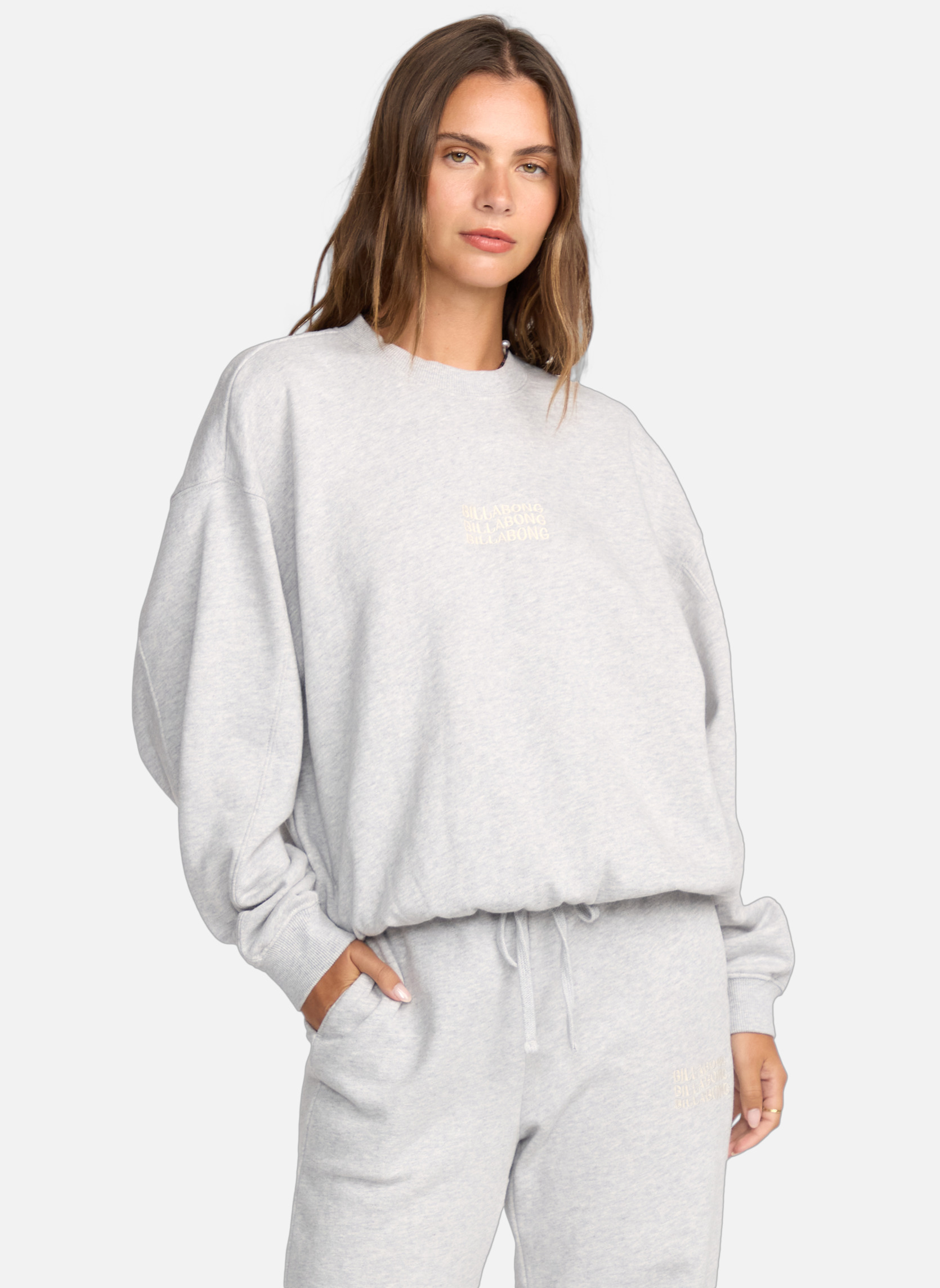 Sweats à capuche So Sunny Kendal femme gris Billabong Sweats à capuche So Sunny Kendal femme gris Gris