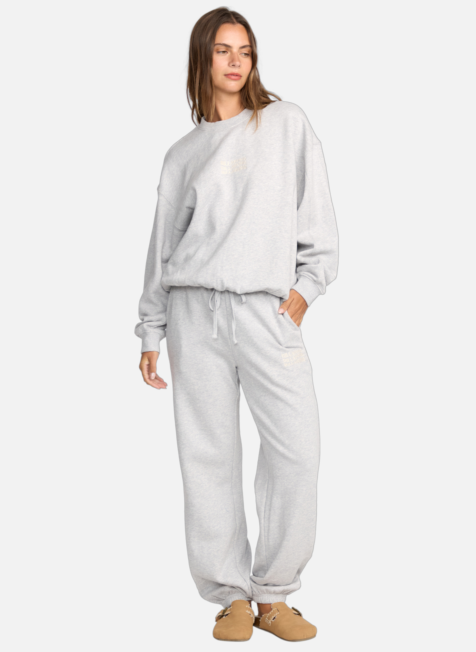 Sweats à capuche So Sunny Kendal femme gris Billabong Sweats à capuche So Sunny Kendal femme gris Gris