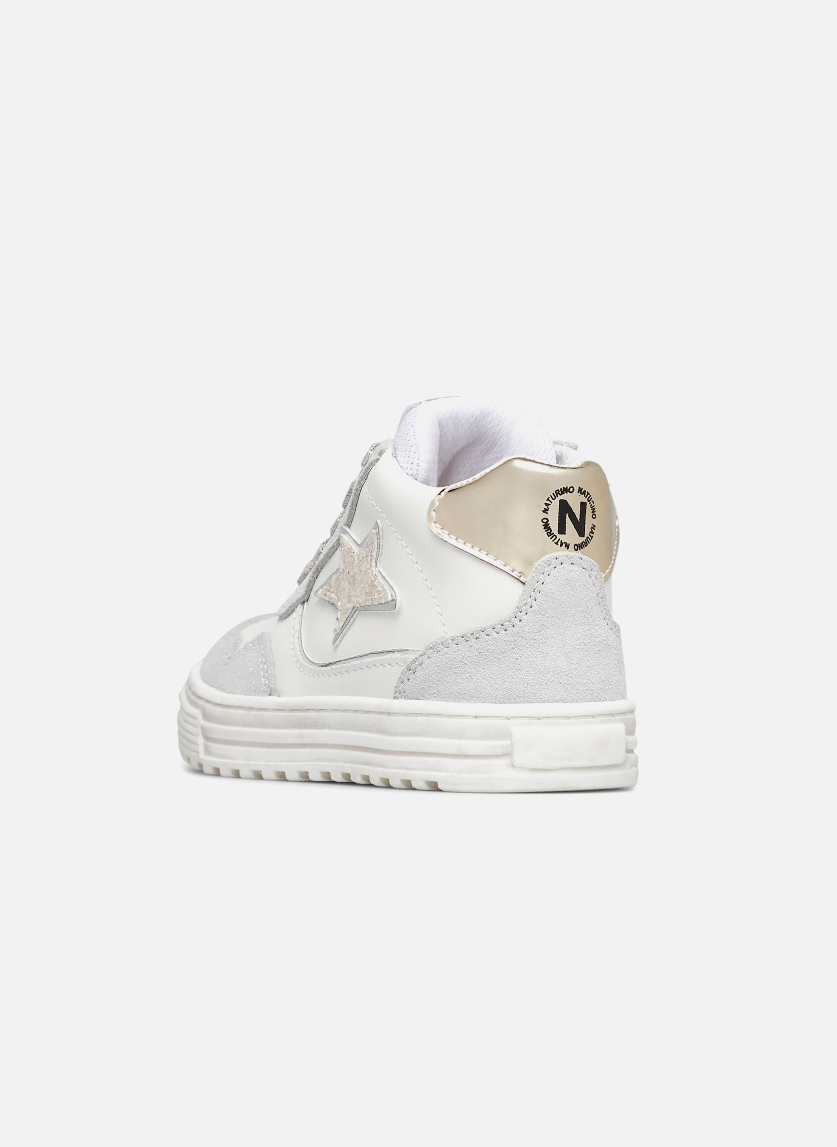 Baskets basses Sneakers HESS HIGH 3 ZIP. Argent-Platine fille gris Naturino Baskets basses Sneakers HESS HIGH 3 ZIP. Argent-Platine fille gris Gris clair