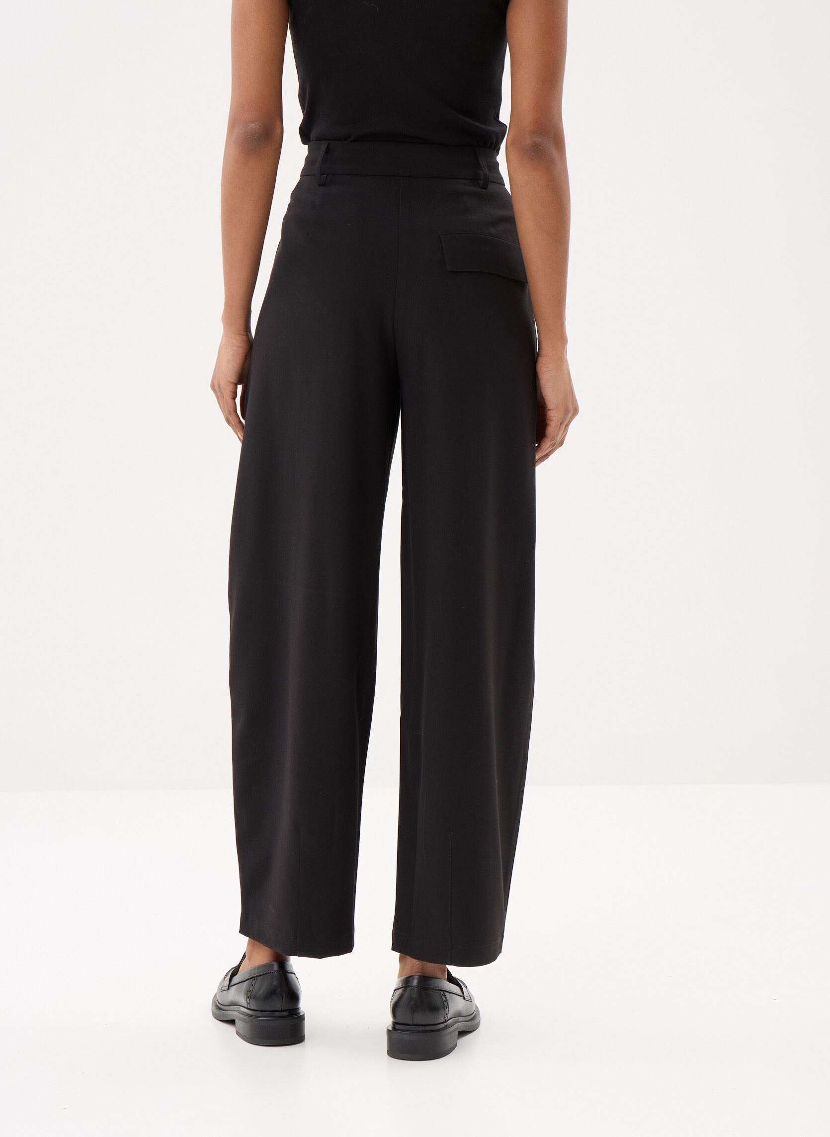 Pantalons larges PANTA-BARREL-CITY femme noir Georgia Rose Pantalons larges PANTA-BARREL-CITY femme noir JET BLACK