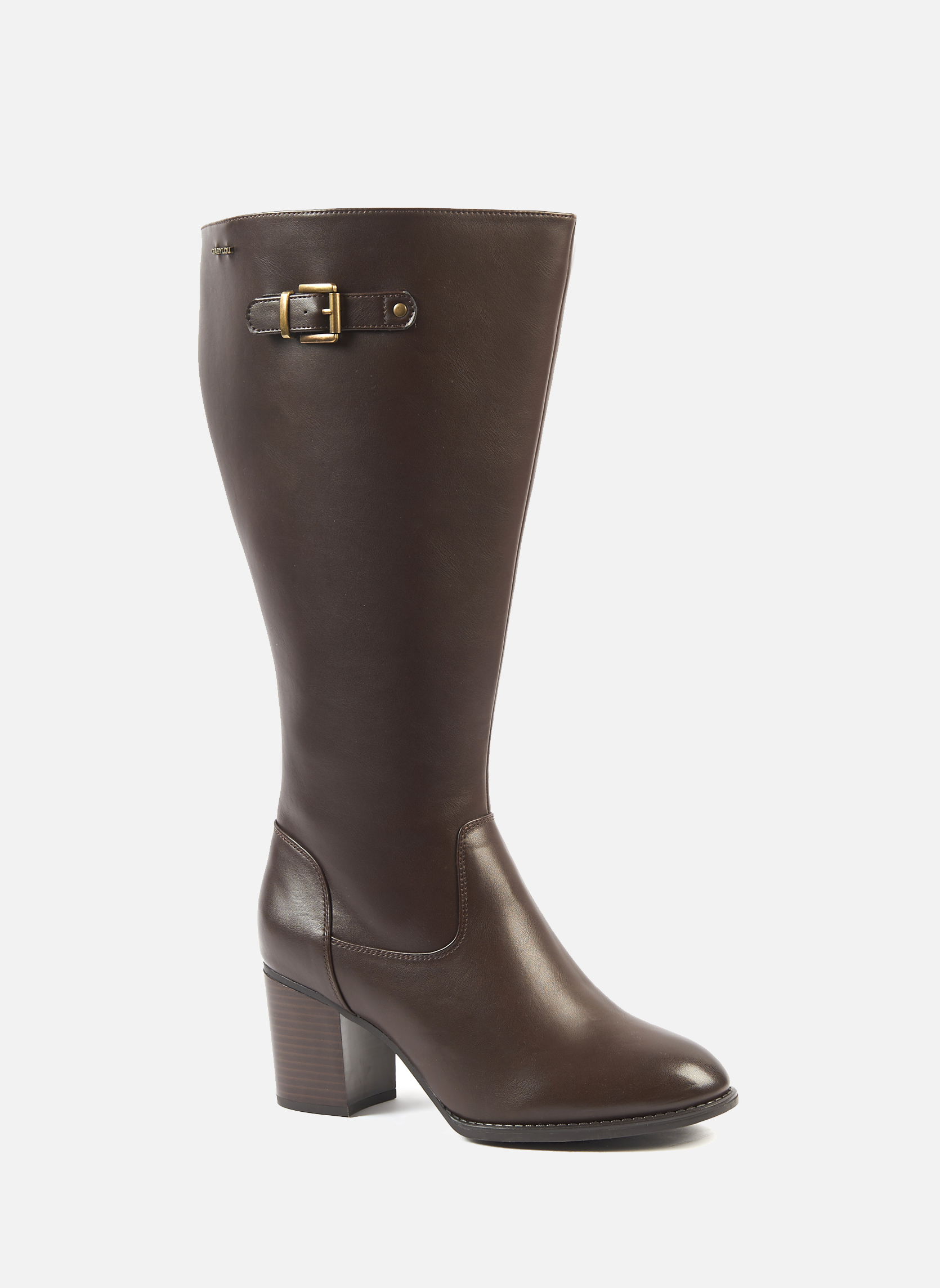 Gabylou - Bottes XL pour mollets larges - Modele Marine - Marron
