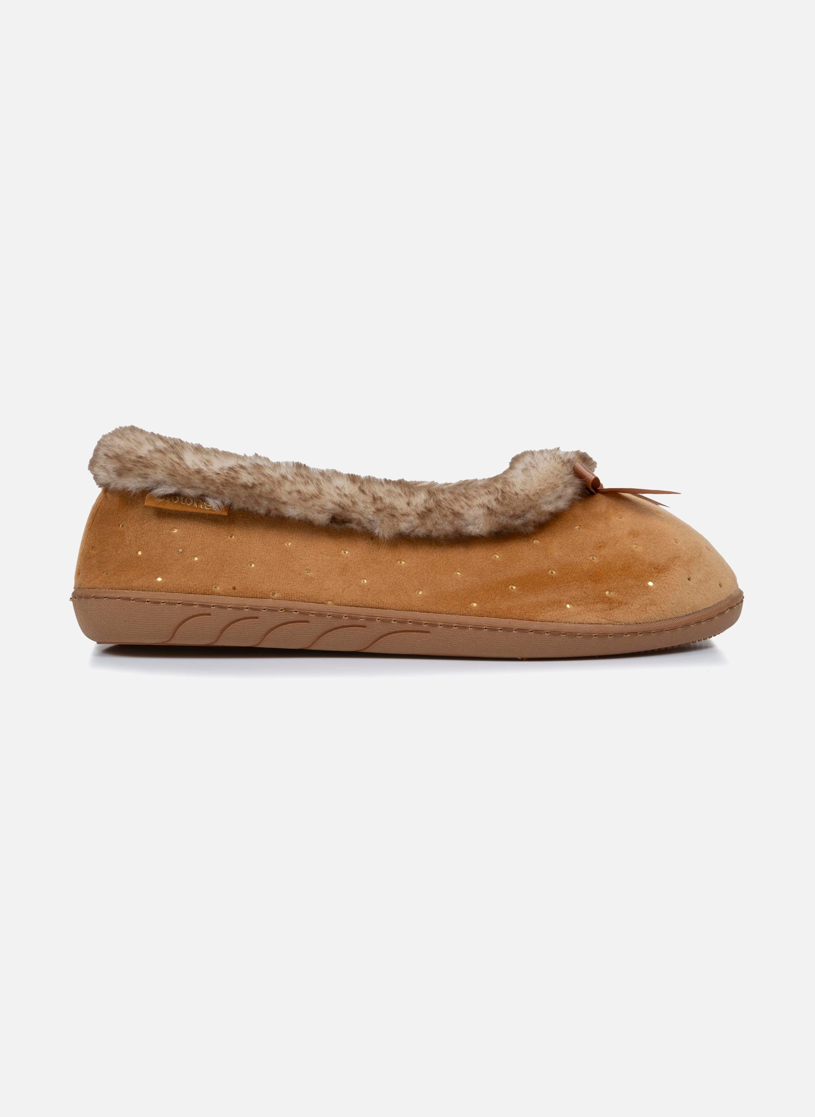Chaussons Chaussons ballerines Femme Camel Brillants femme marron Isotoner Chaussons Chaussons ballerines Femme Camel Brillants femme marron Marron clair