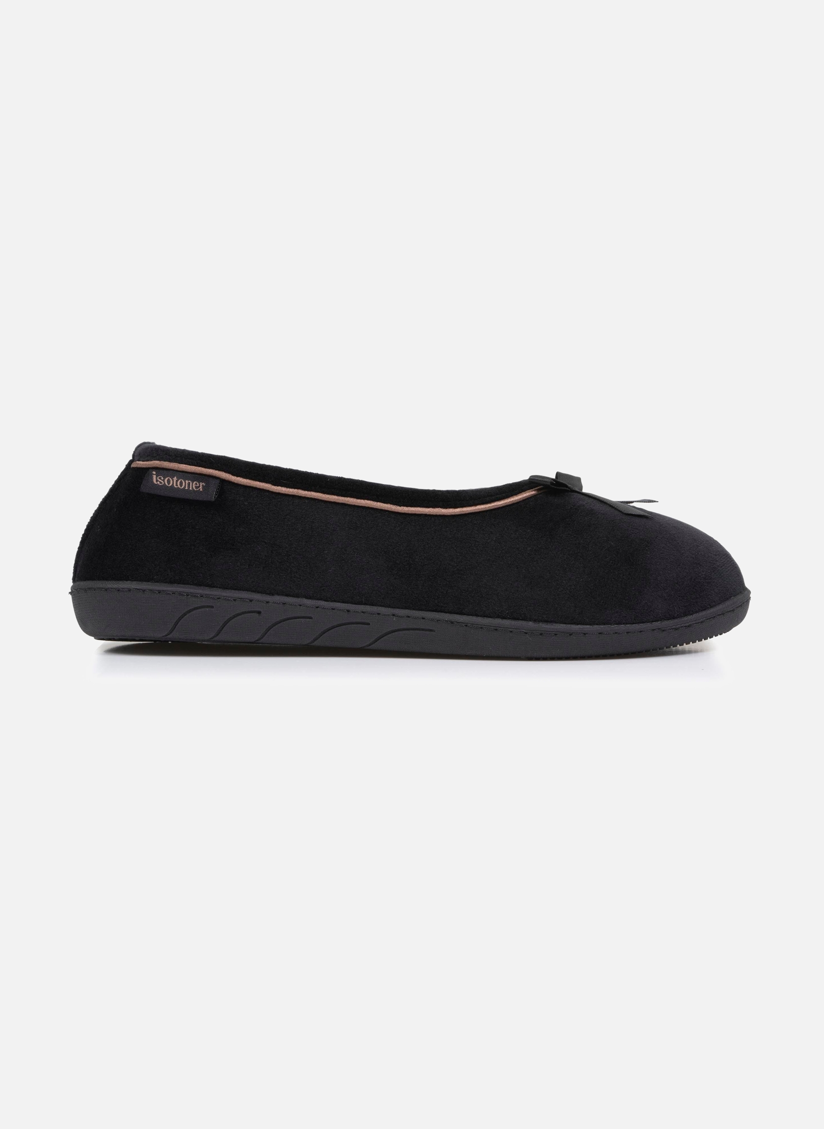 Chaussons Chaussons ballerines Femme Camel Brillants femme noir Isotoner Chaussons Chaussons ballerines Femme Camel Brillants femme noir Noir verni