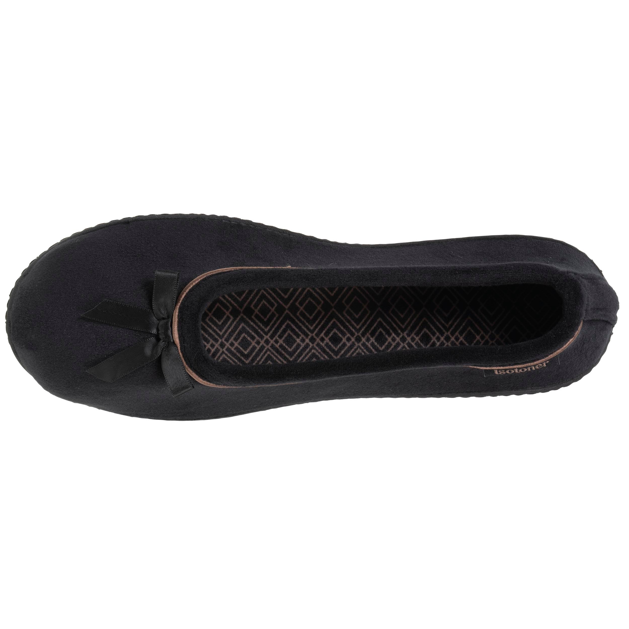Chaussons Chaussons ballerines Femme Camel Brillants femme noir Isotoner Chaussons Chaussons ballerines Femme Camel Brillants femme noir Noir verni