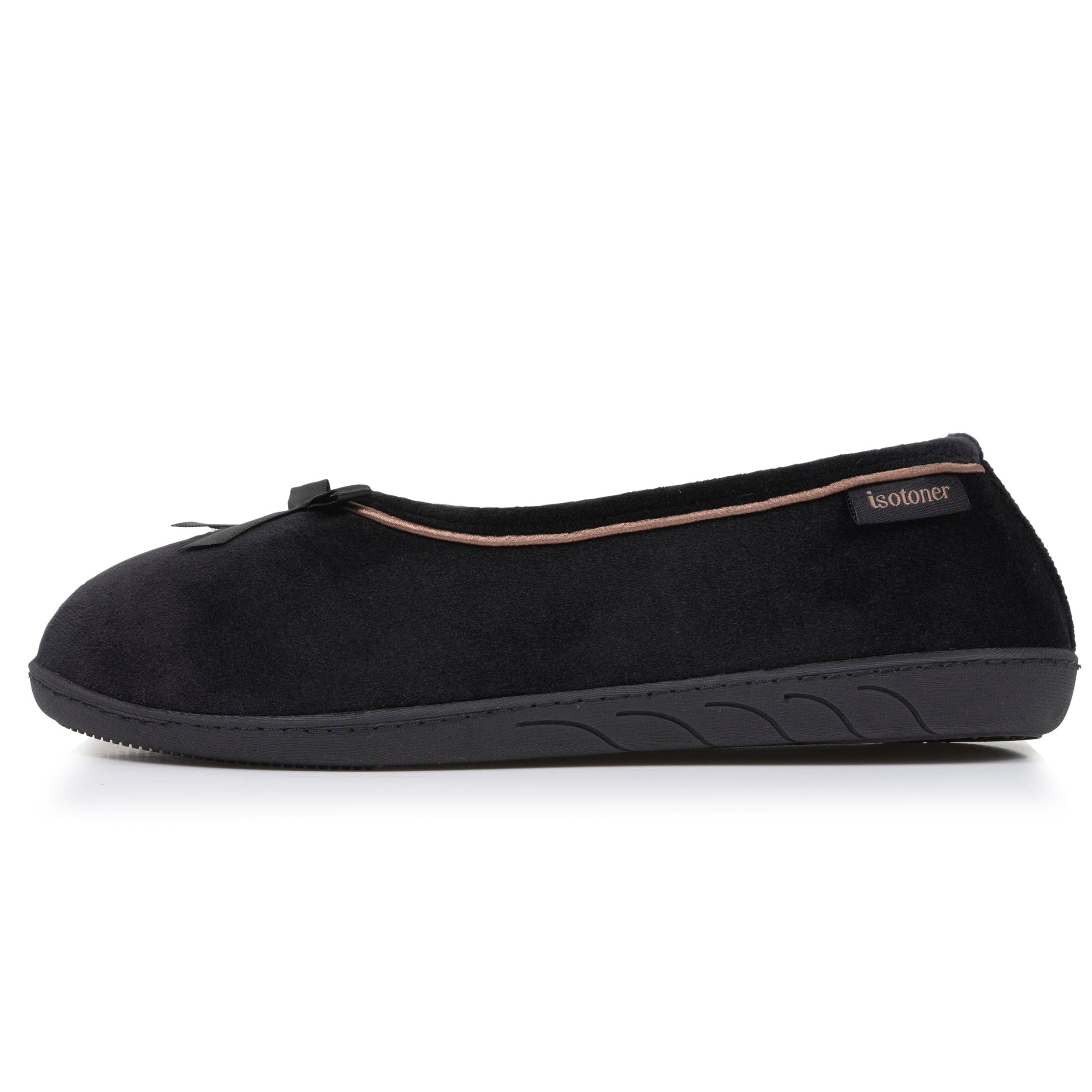 Chaussons Chaussons ballerines Femme Camel Brillants femme noir Isotoner Chaussons Chaussons ballerines Femme Camel Brillants femme noir Noir verni