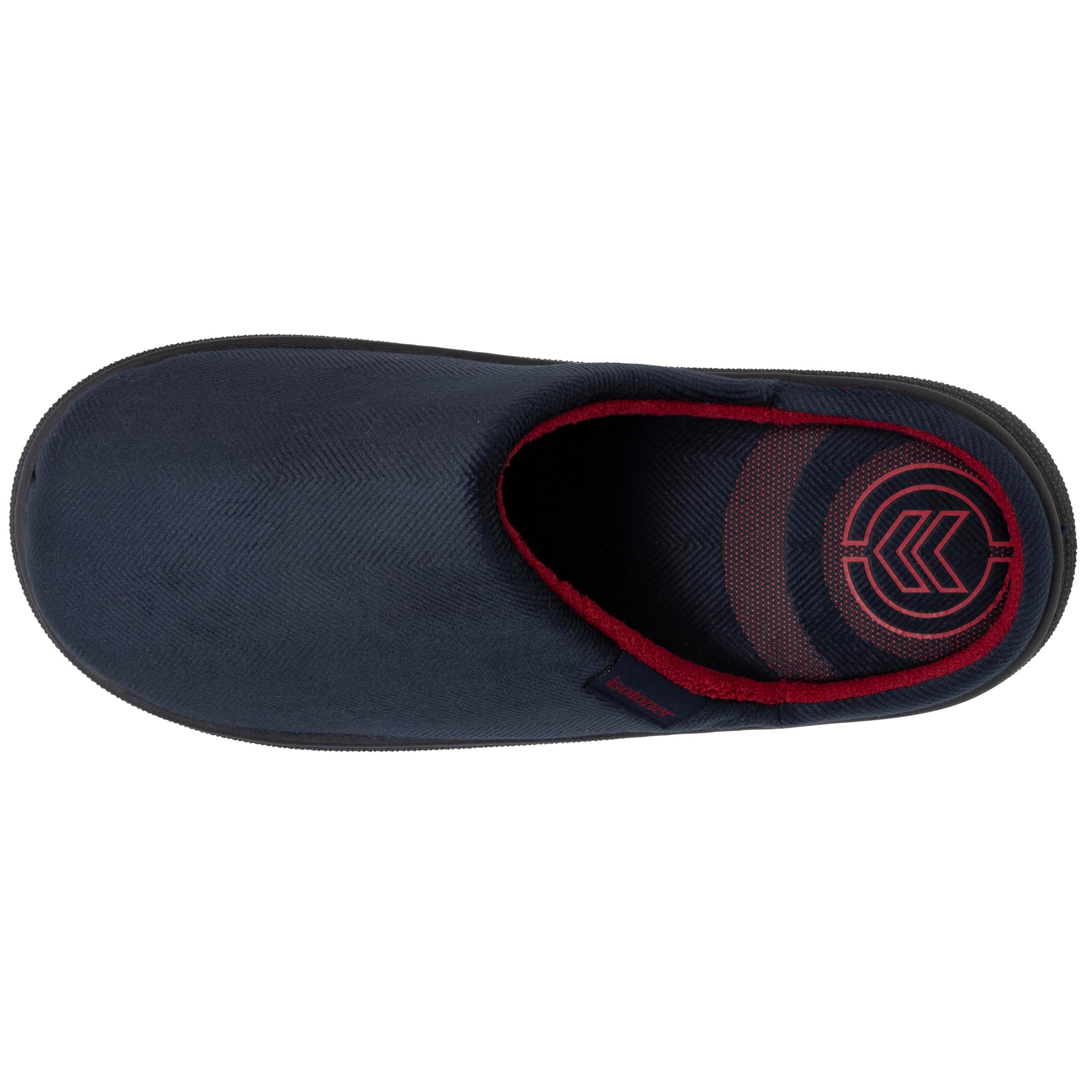 Chaussons Mules Isotoner Pour Homme – Suédine Extérieur, Doublure Micro-éponge, Semelle Confort, Lavable Machine