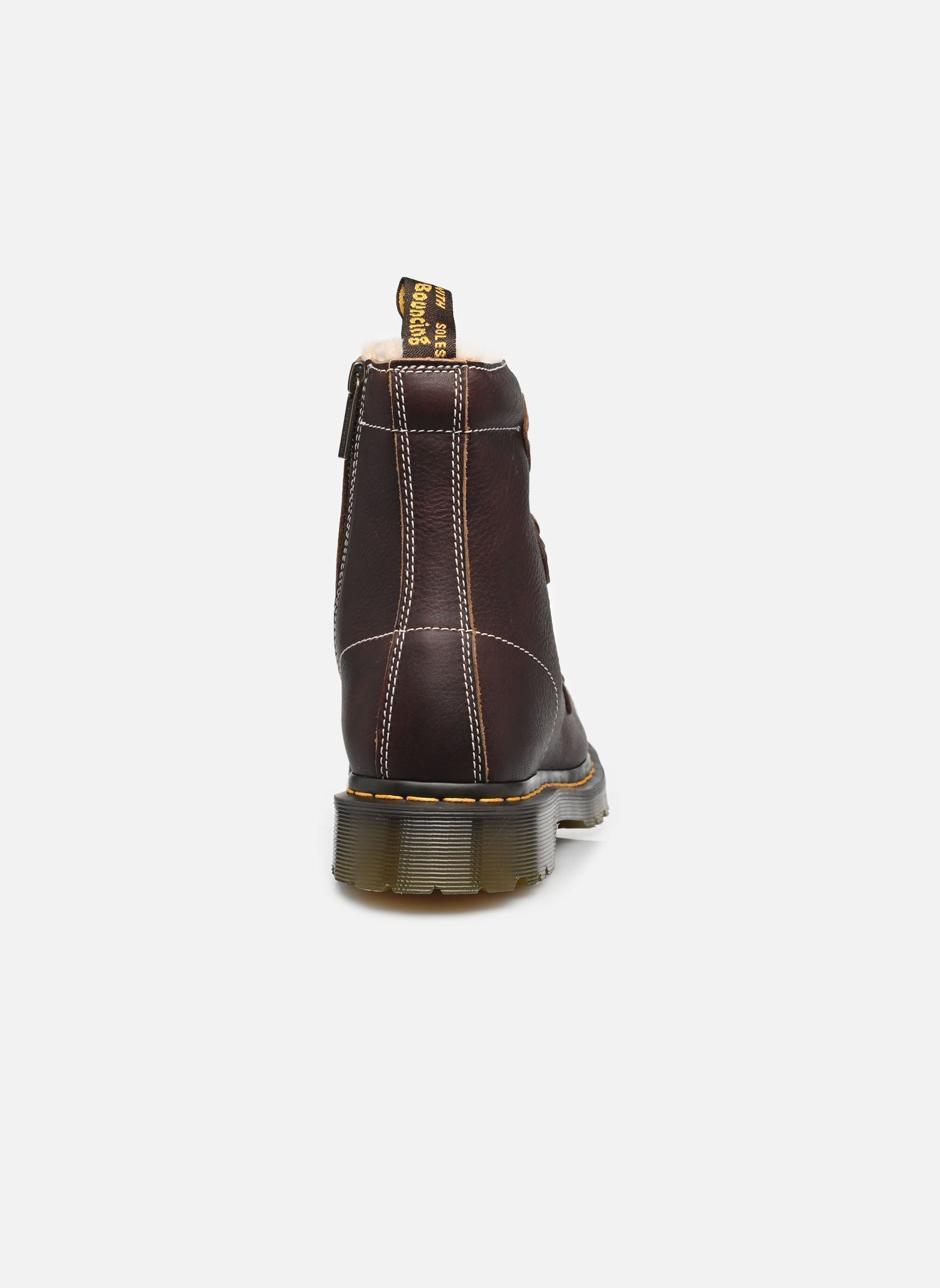 Bottines fourrées 1460 Ltt Fl femme marron Dr. Martens Bottines fourrées 1460 Ltt Fl femme marron DARK BROWN GRIZZLY