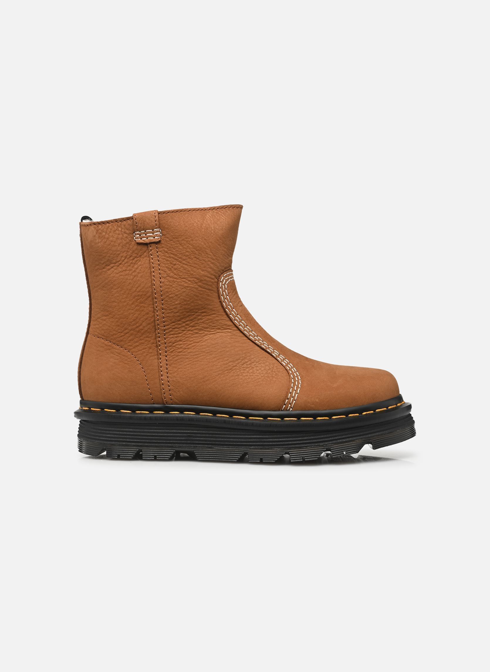 Bottines fourrées Zebzag Rigger Wl femme marron Dr. Martens Bottines fourrées Zebzag Rigger Wl femme marron DESERT BROWN MILLED NUBUCK WP