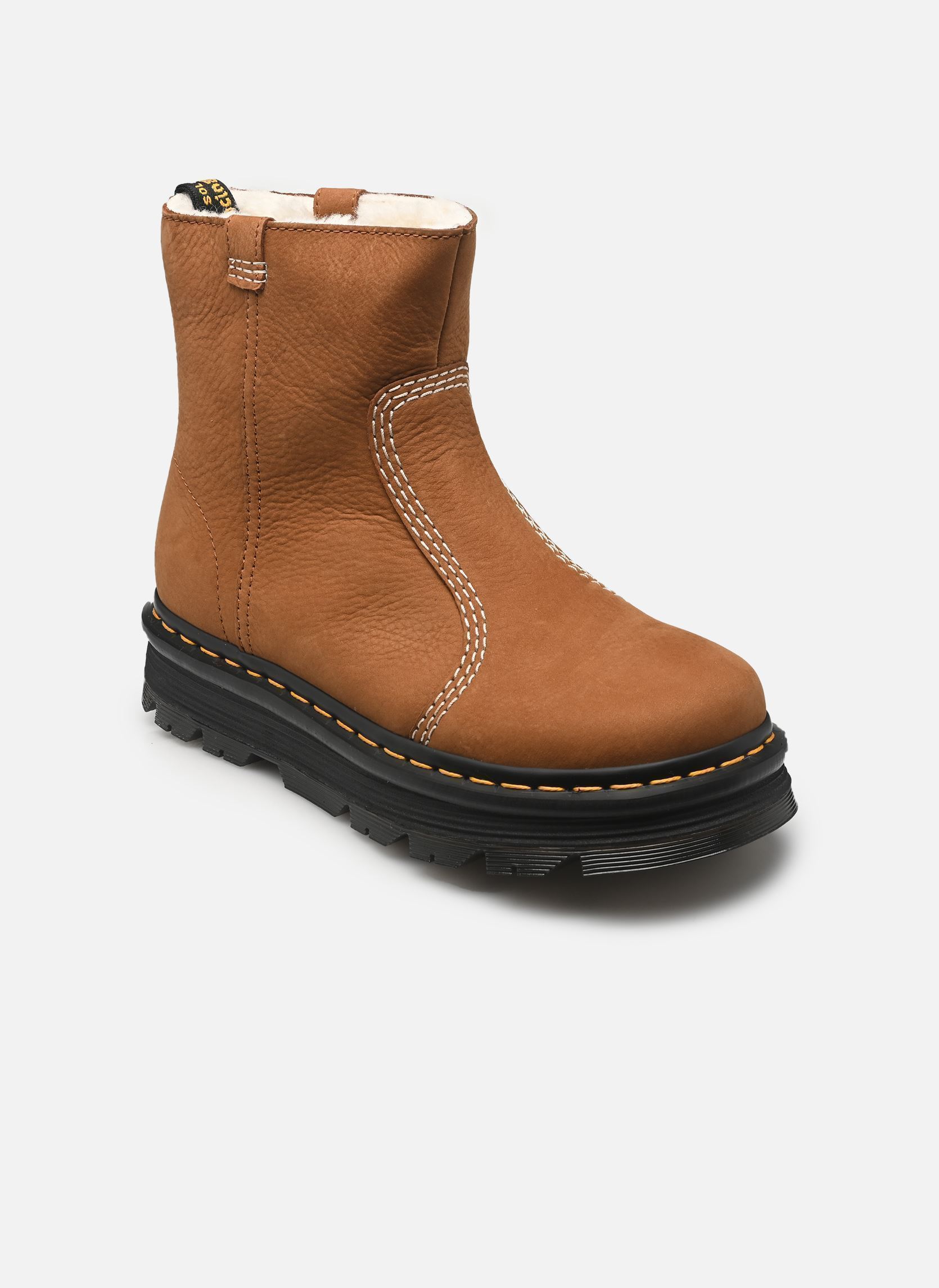 Boots Dr. Martens ZebZag Rigger WL Rigger Boot Desert Milled Nubuck WP - vue 2