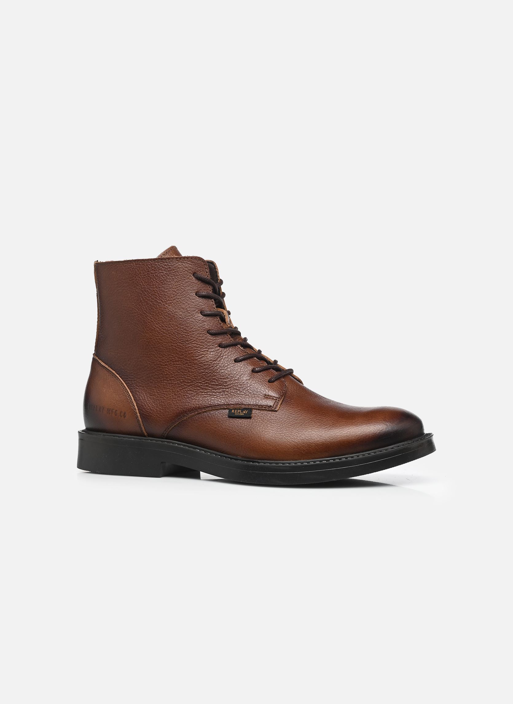 Bottines à lacets Miles city homme marron Replay Bottines à lacets Miles city homme marron BROWN