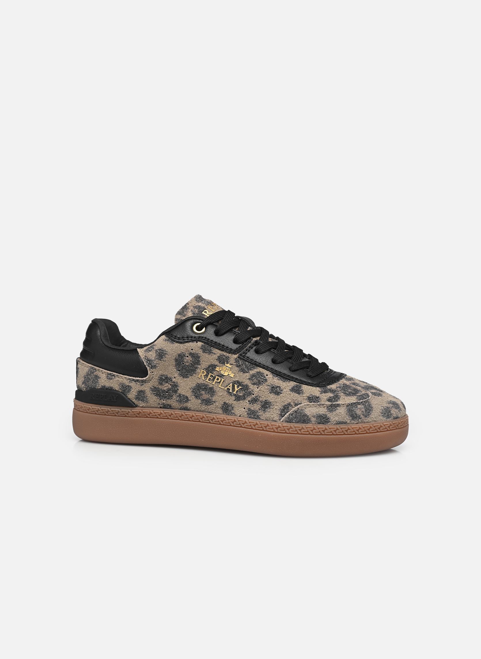 Print sneakers Pyper W dames bruin Replay Print sneakers Pyper W dames bruin ANIMALIER