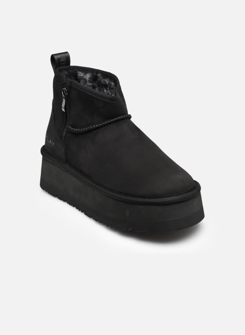 Replay Gevoerde enkellaarsjes Chic tonal dames zwart