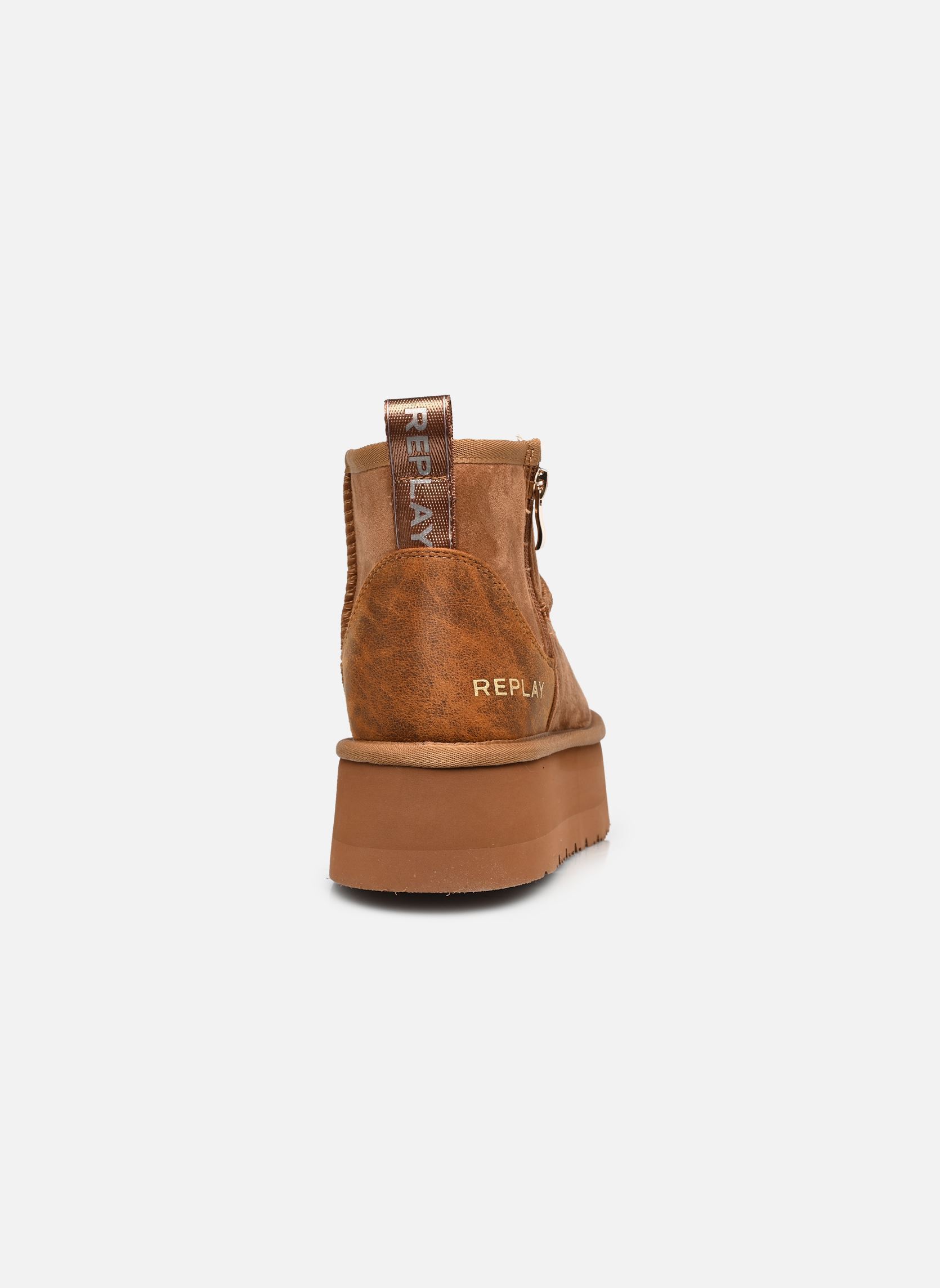 Bottines fourrées Chic tonal femme marron Replay Bottines fourrées Chic tonal femme marron BROWN