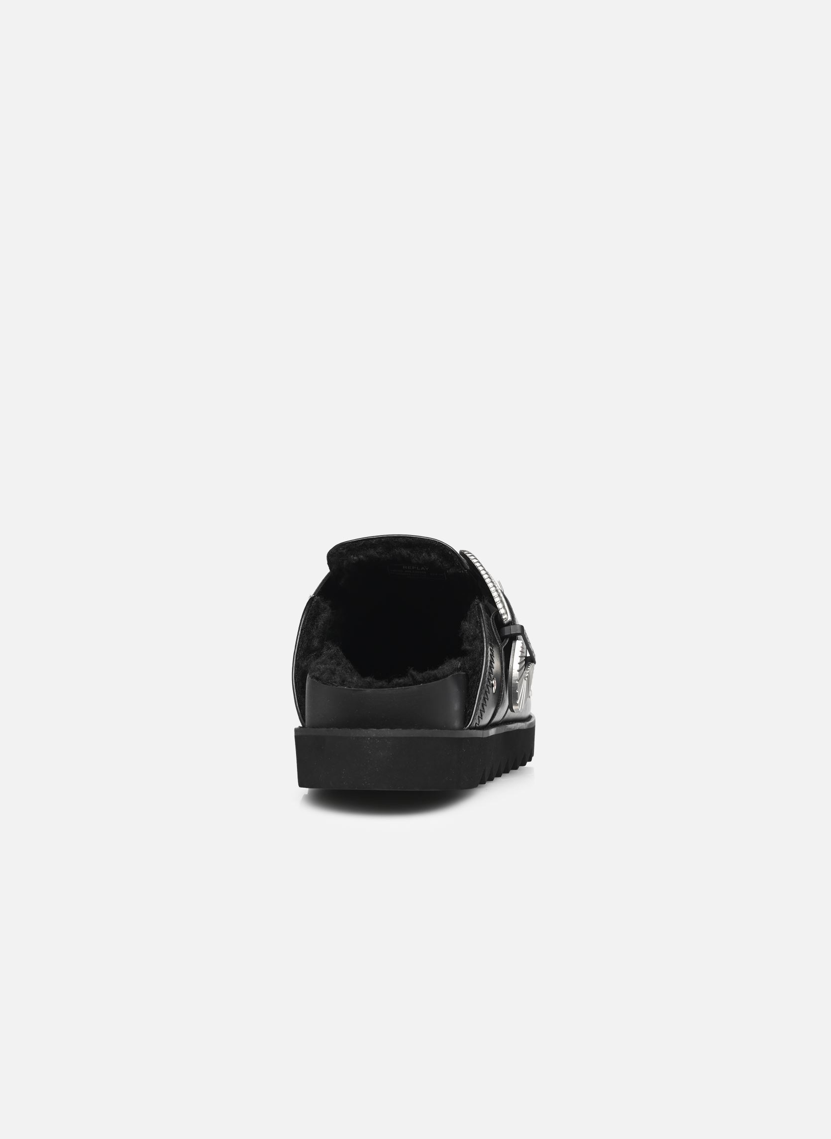 Muilen en klompen Hallan buckle W dames zwart Replay Muilen en klompen Hallan buckle W dames zwart BLACK