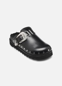 Muilen en klompen Hallan buckle W dames zwart