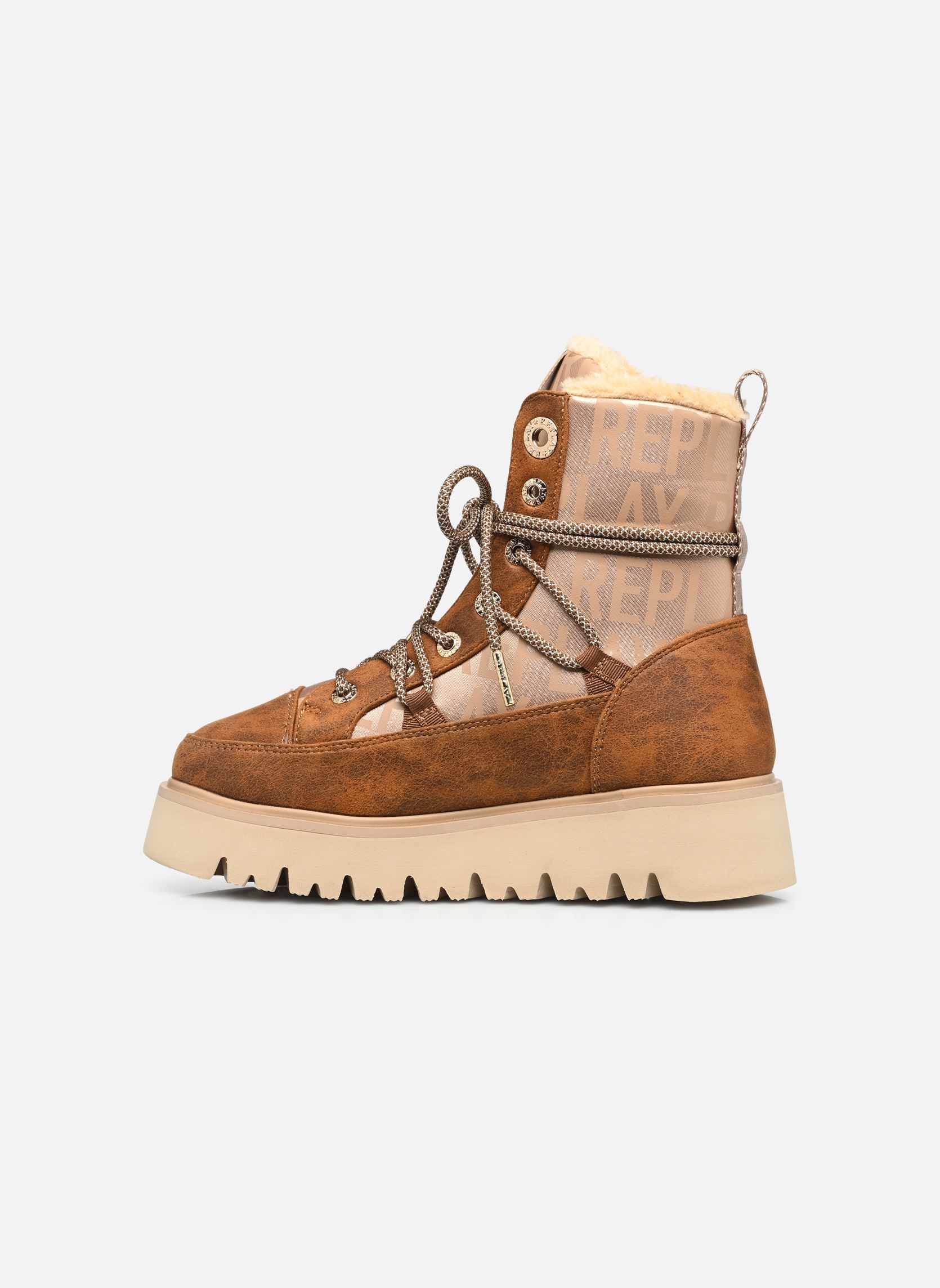 Bottines fourrées Melrose city femme marron Replay Bottines fourrées Melrose city femme marron BROWN