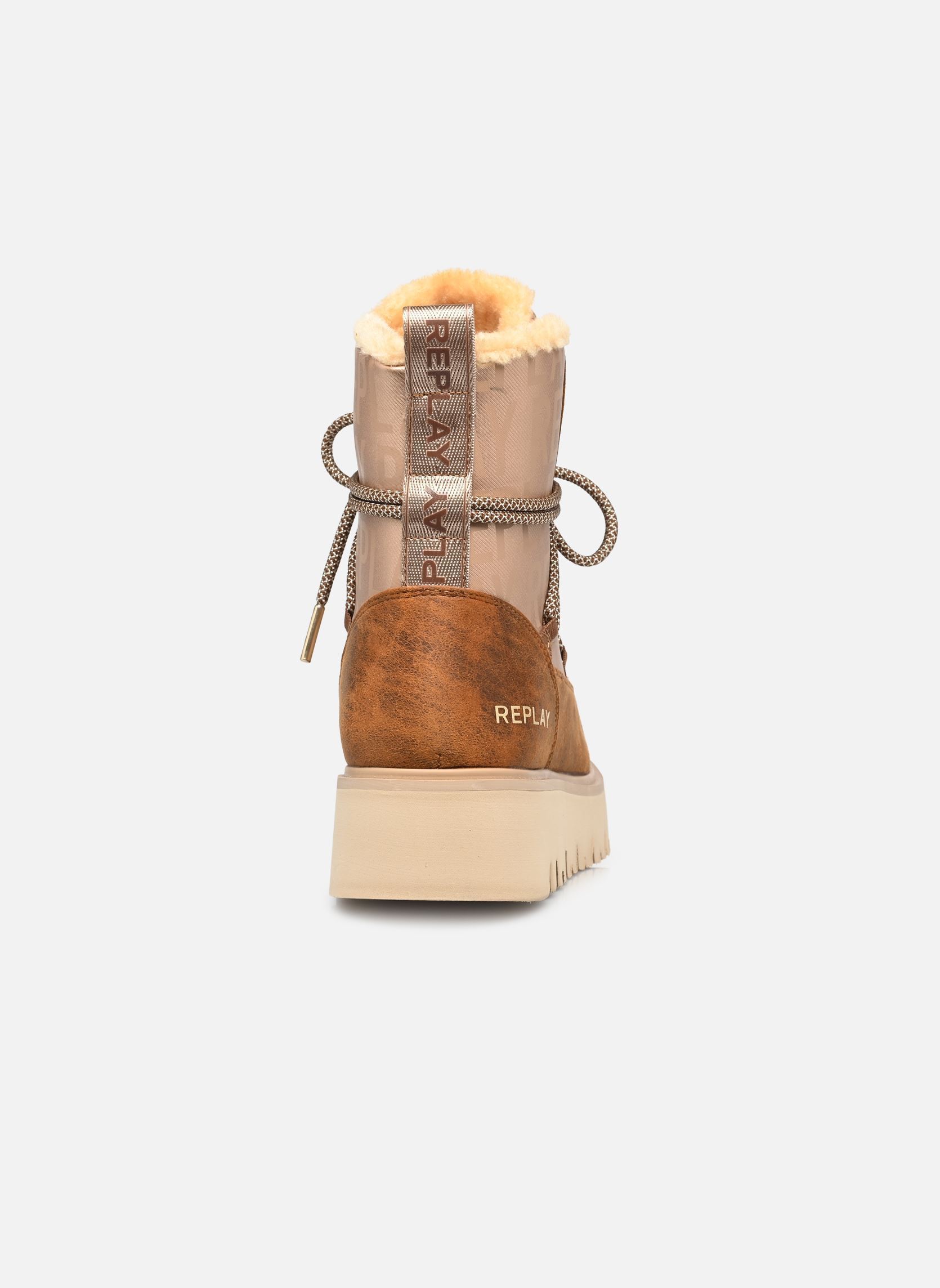 Bottines fourrées Melrose city femme marron Replay Bottines fourrées Melrose city femme marron BROWN