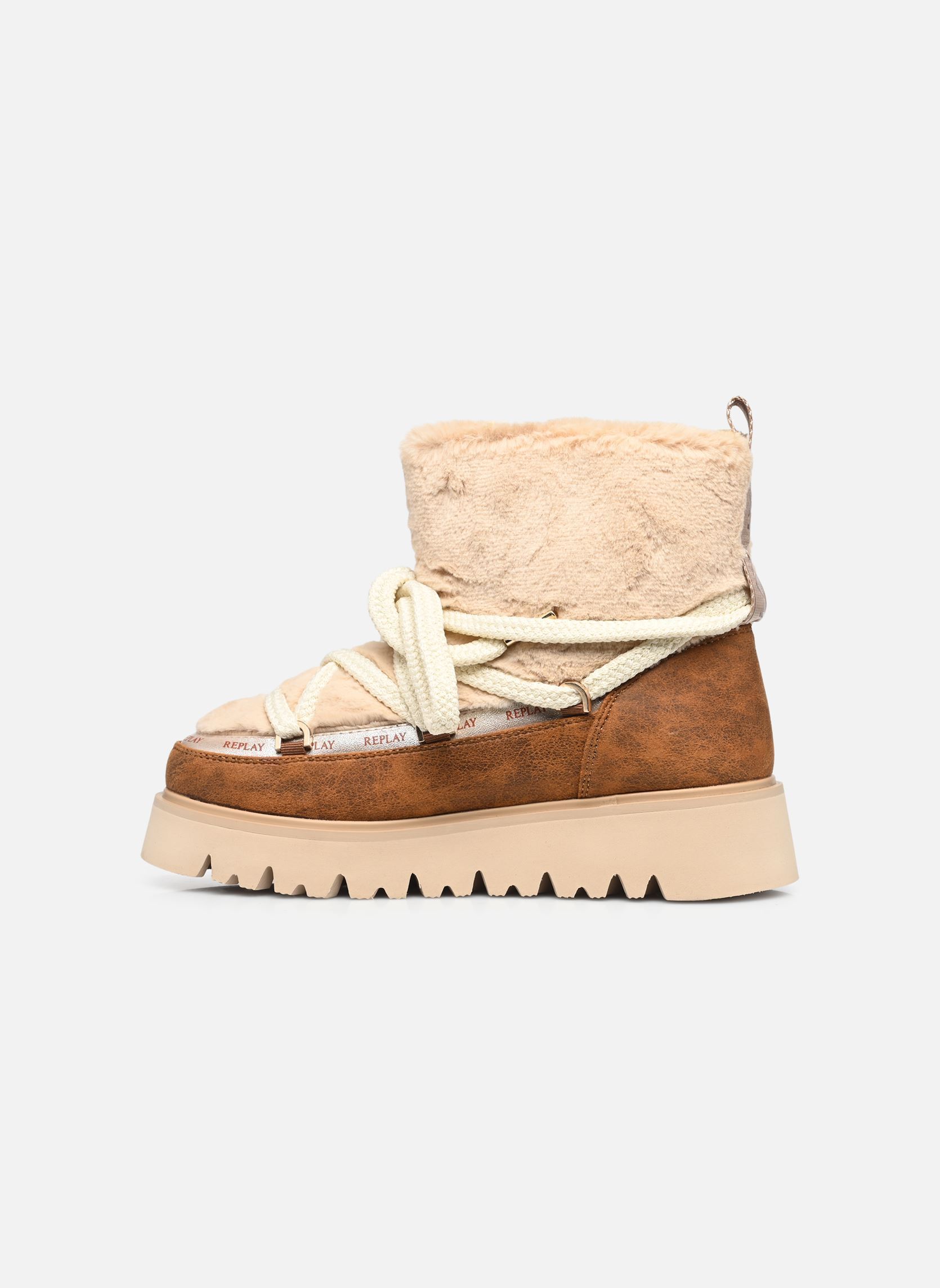 Bottines fourrées Melrose warm femme beige Replay Bottines fourrées Melrose warm femme beige BROWN BEIGE