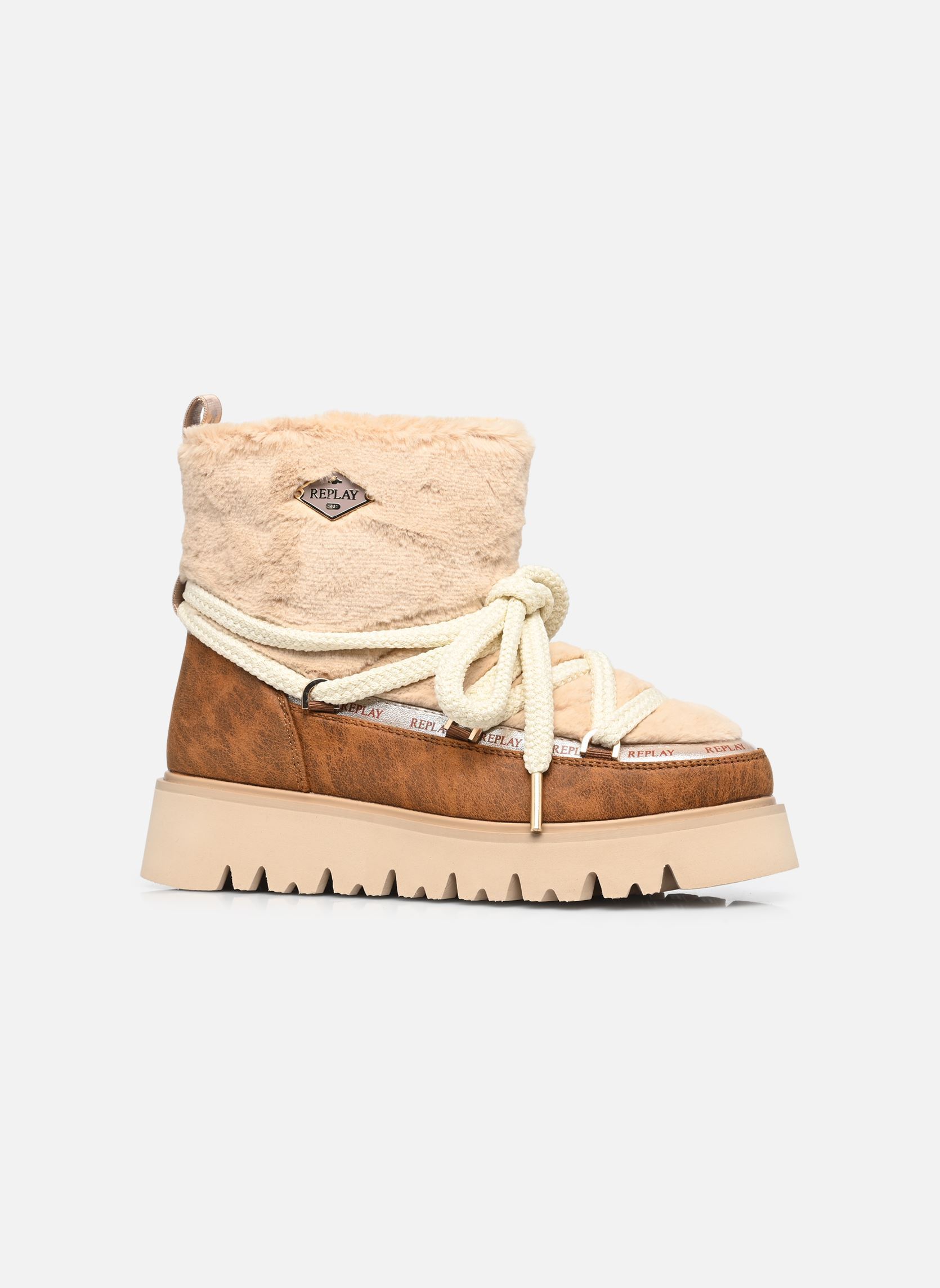 Bottines fourrées Melrose warm femme beige Replay Bottines fourrées Melrose warm femme beige BROWN BEIGE