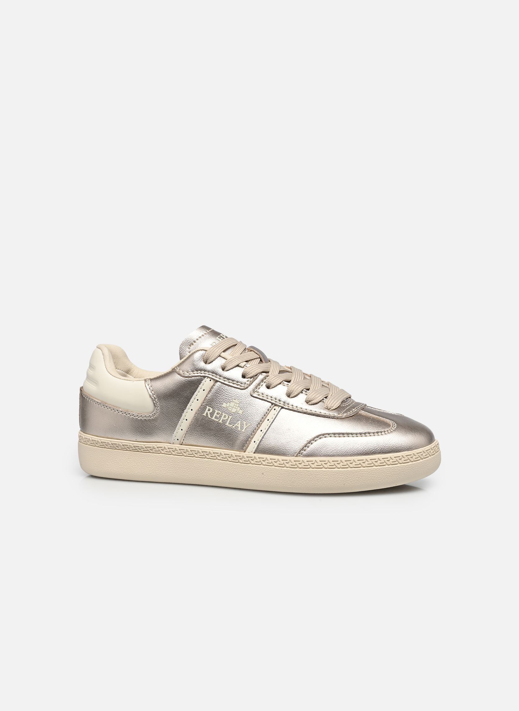 Niedrige Sneaker Pyper sand W damen silber Replay Niedrige Sneaker Pyper sand W damen silber PLATIN