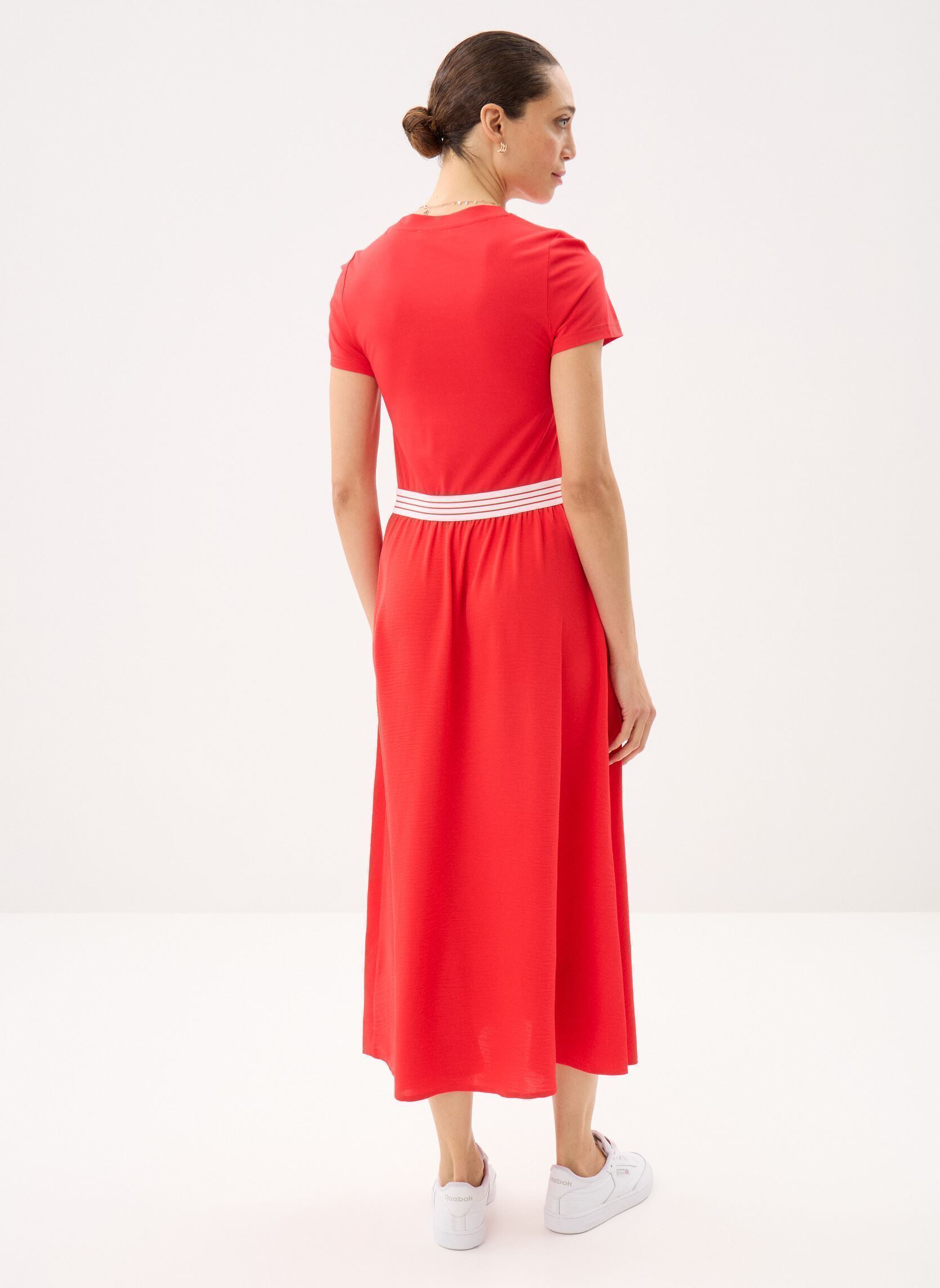 Lange jurken ROBIE dames rood MADE BY Lange jurken ROBIE dames rood FLAME SCARLET