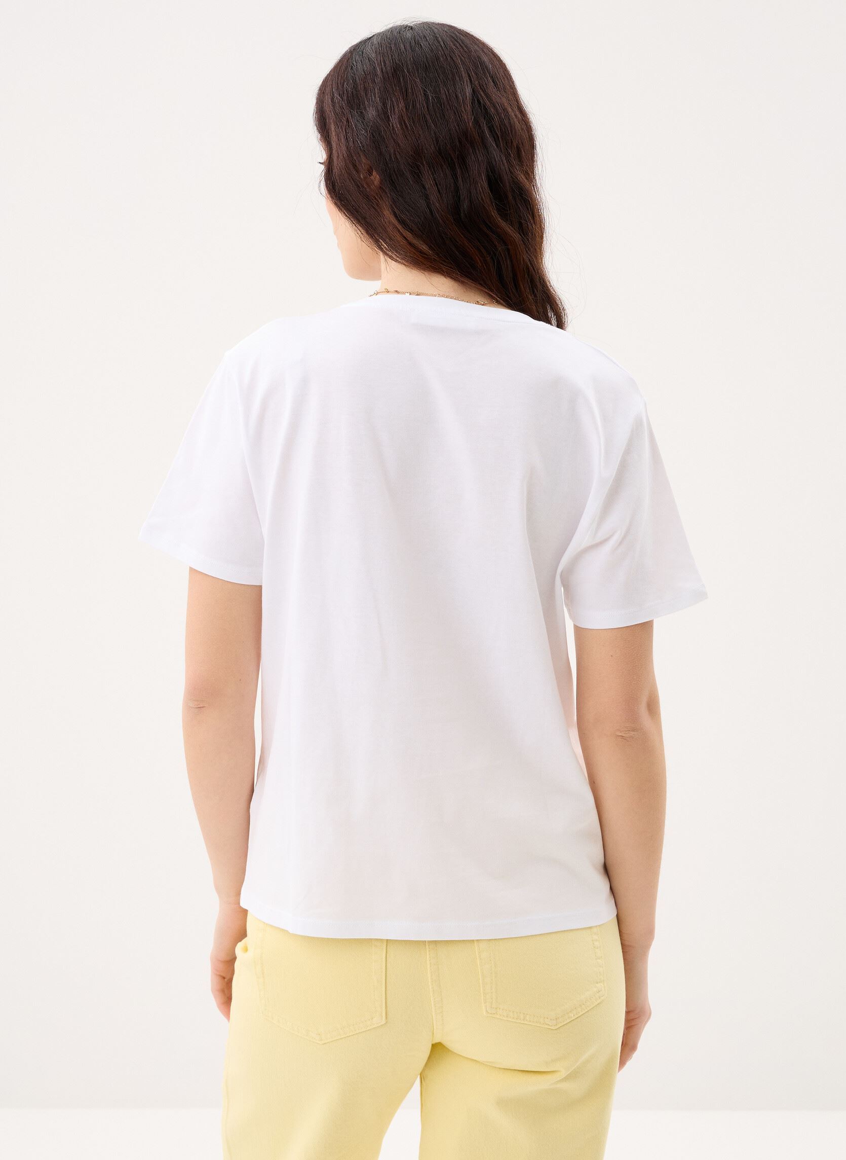 Tee-shirts manches courtes TFOOD femme blanc MADE BY Tee-shirts manches courtes TFOOD femme blanc ART_FRUTTI CHERRY_ECRU