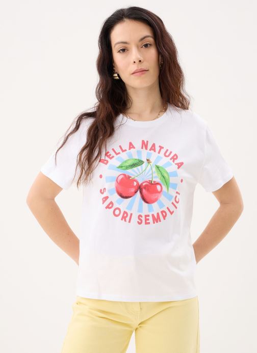 MADE BY Kurzarm-T-Shirts TFOOD damen weiß