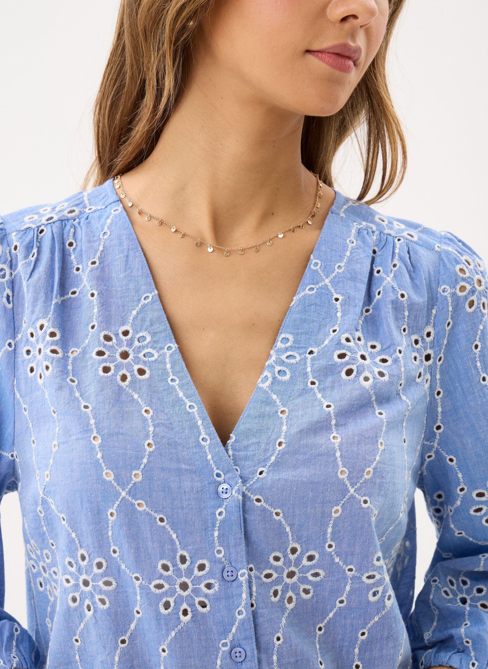 Langarm-Hemden CHEBRODIA damen blau Georgia Rose Langarm-Hemden CHEBRODIA damen blau CHAMBRAY BLUE