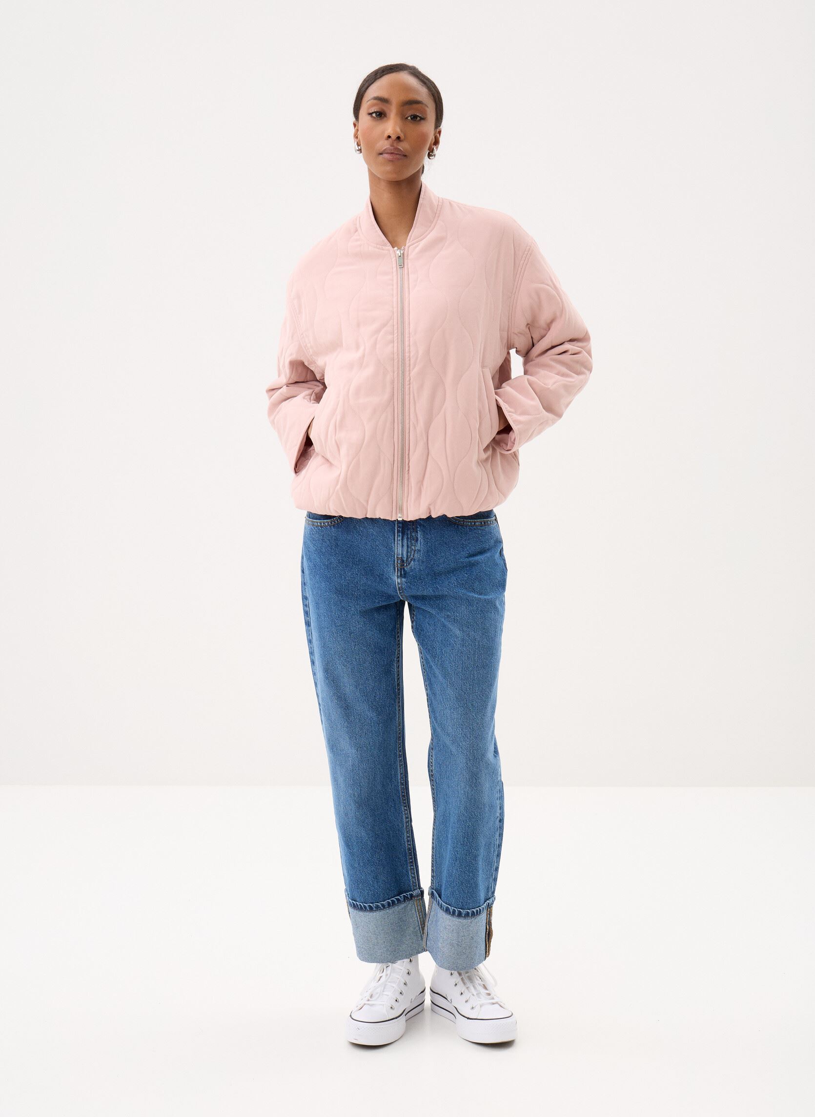 Blousons VESTE-MATELASSEE2 femme rose MADE BY Blousons VESTE-MATELASSEE2 femme rose ADOBE ROSE