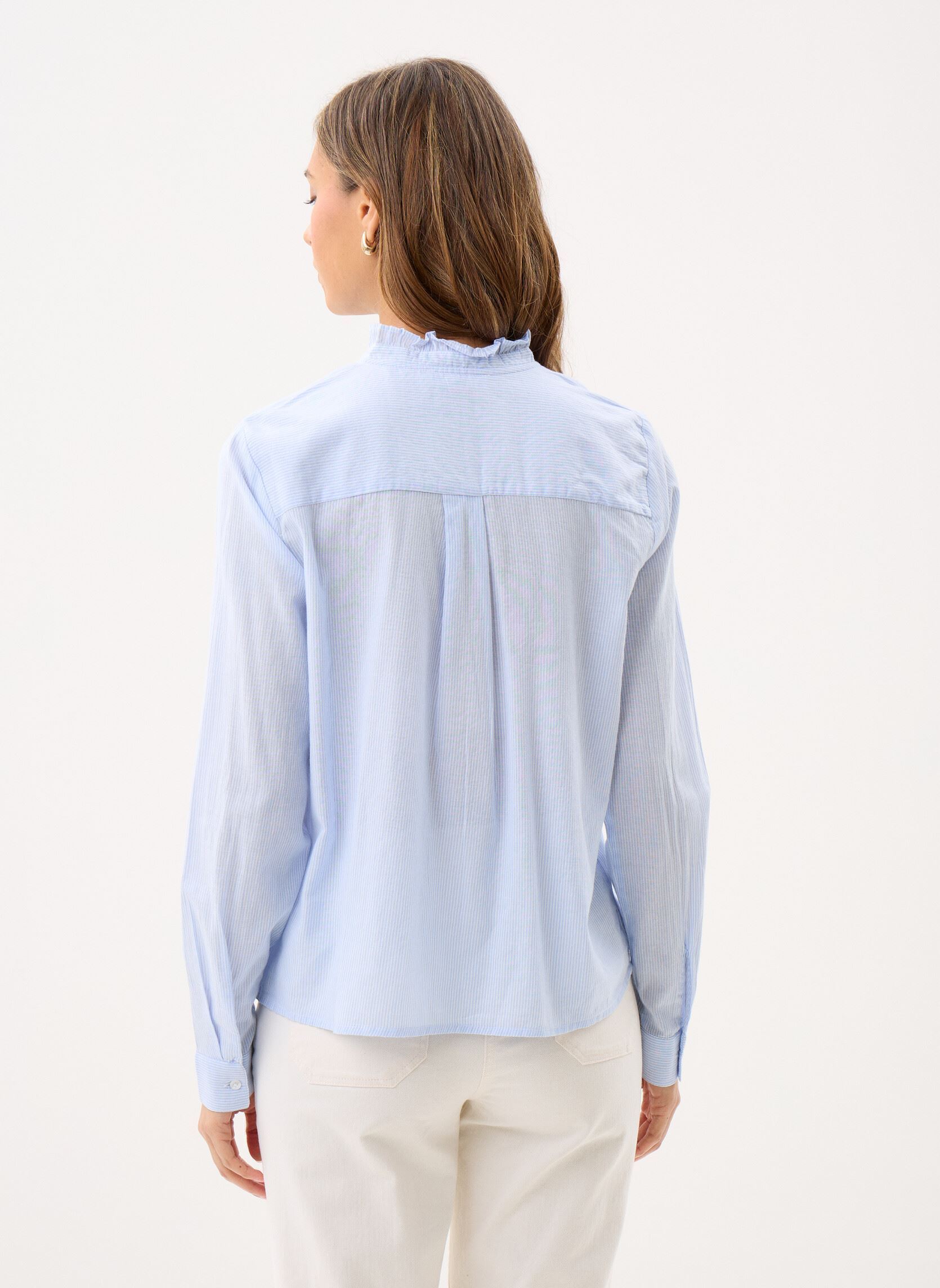 Lange mouw overhemden CASSANDRA dames blauw Georgia Rose Lange mouw overhemden CASSANDRA dames blauw FORGET-ME-NOT