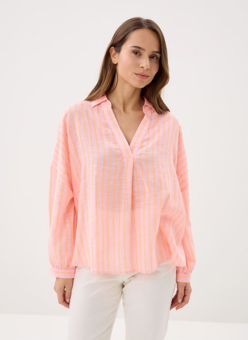 MADE BY Langarm-Hemden CHEBICO damen orange