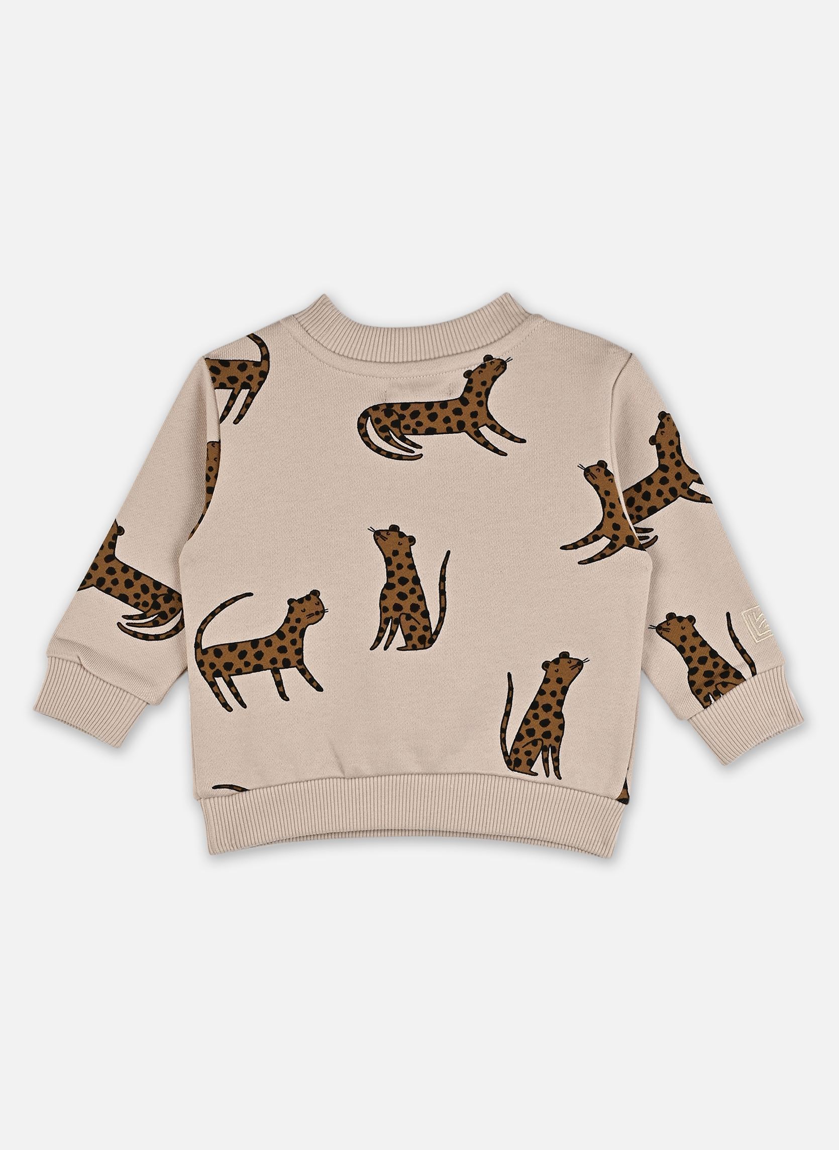 Sweats Thora printed sweatshirt baby fille blanc Liewood Sweats Thora printed sweatshirt baby fille blanc LEOPARD SANDY