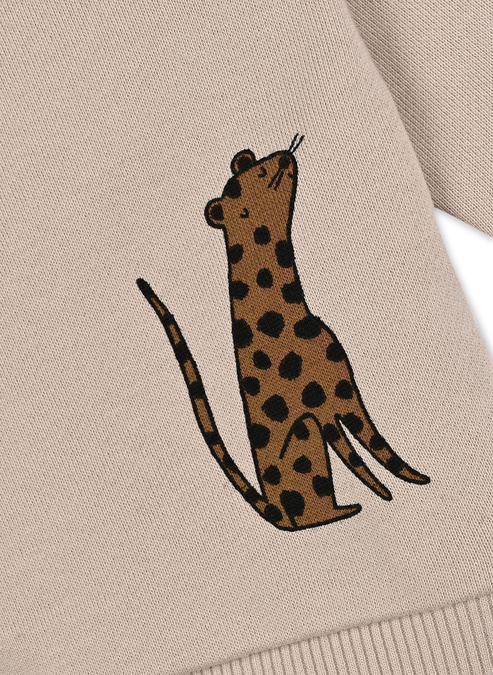 Sweats Thora printed sweatshirt baby fille blanc Liewood Sweats Thora printed sweatshirt baby fille blanc LEOPARD SANDY