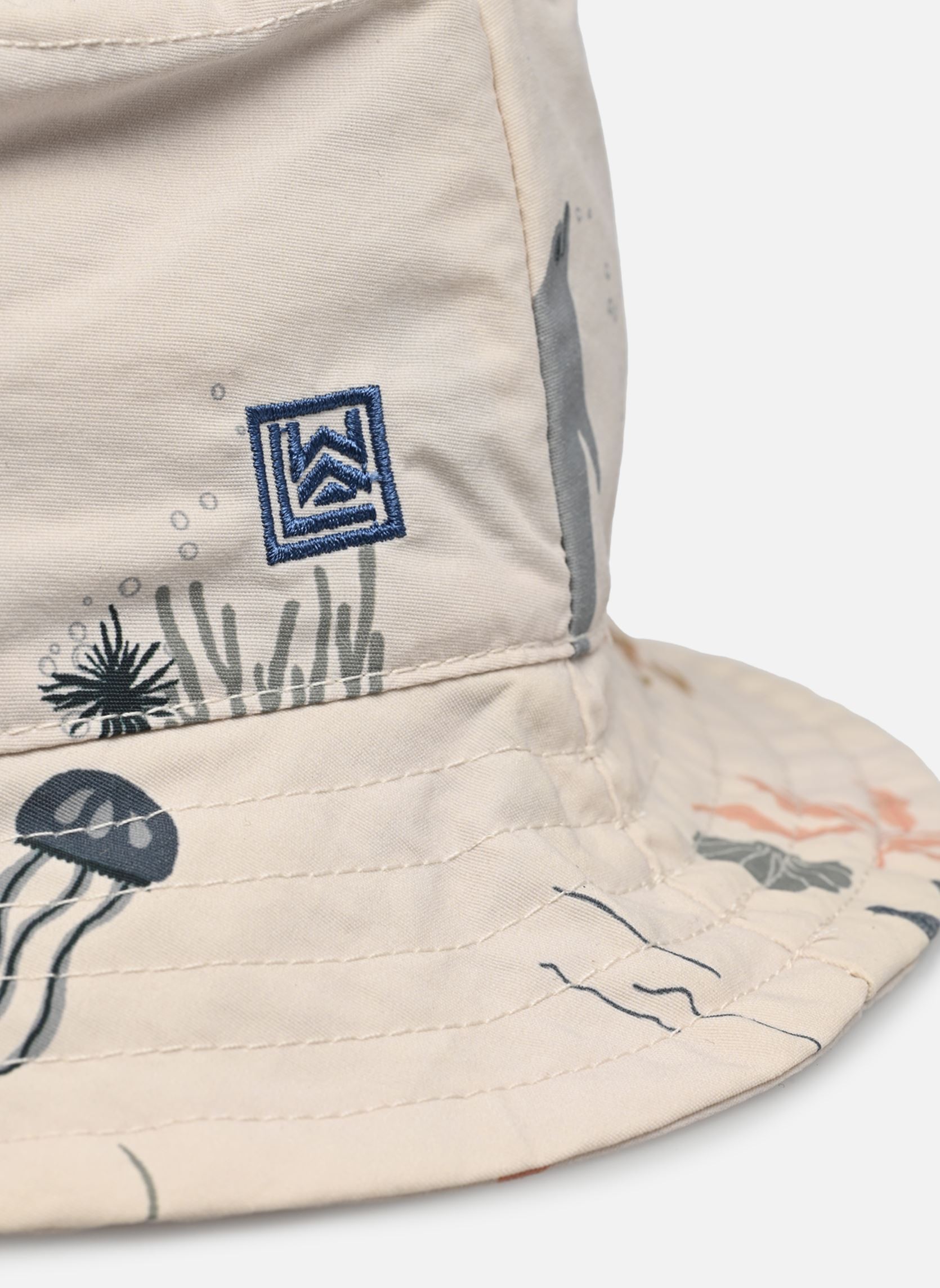 Hoeden Damon Printed bucket hat baby meisjes wit Liewood Hoeden Damon Printed bucket hat baby meisjes wit SEA CREATURE SANDY
