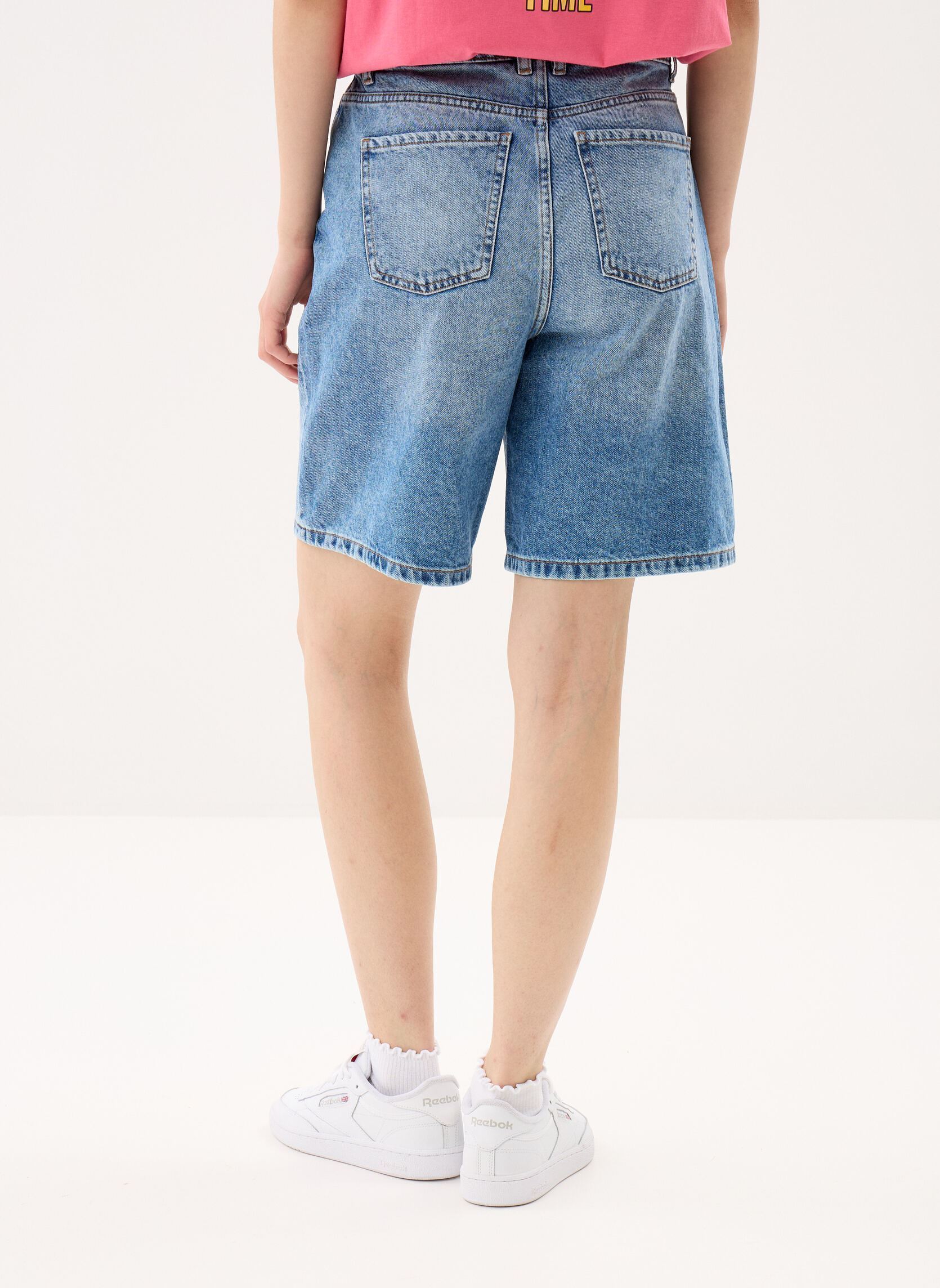 Bermudas SANDRINA2 short denim femme bleu MADE BY Bermudas SANDRINA2 short denim femme bleu DENIM DOUBLE STONE
