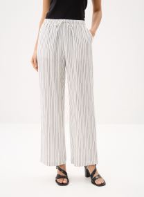 Wijde broeken PANTALON - FLUIDE - RAYE dames wit