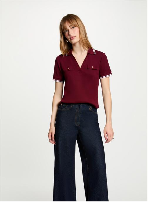 Morgan Tee-shirts 252-DORA femme bordeaux